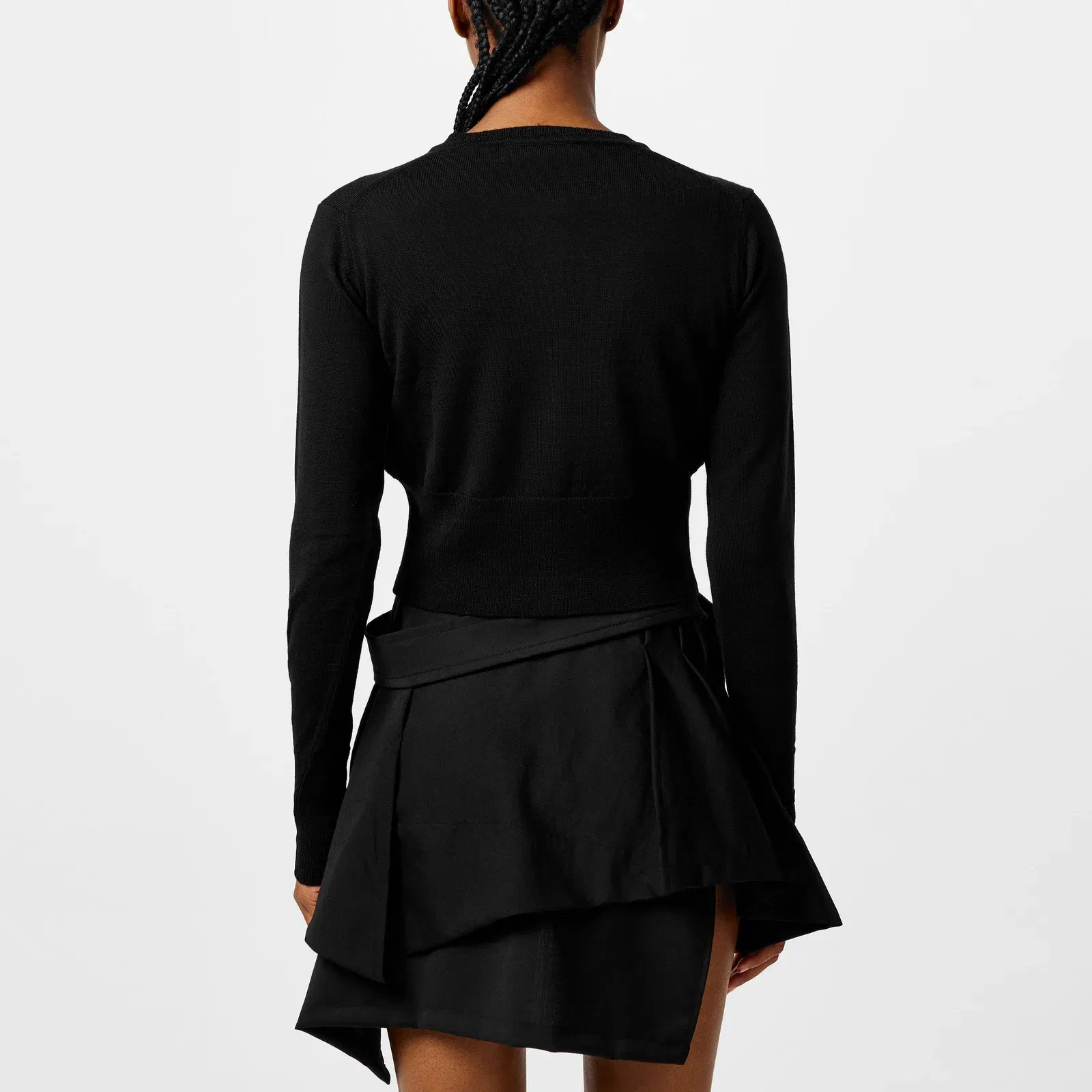 Logo Wool Bea Cropped Cardigan
