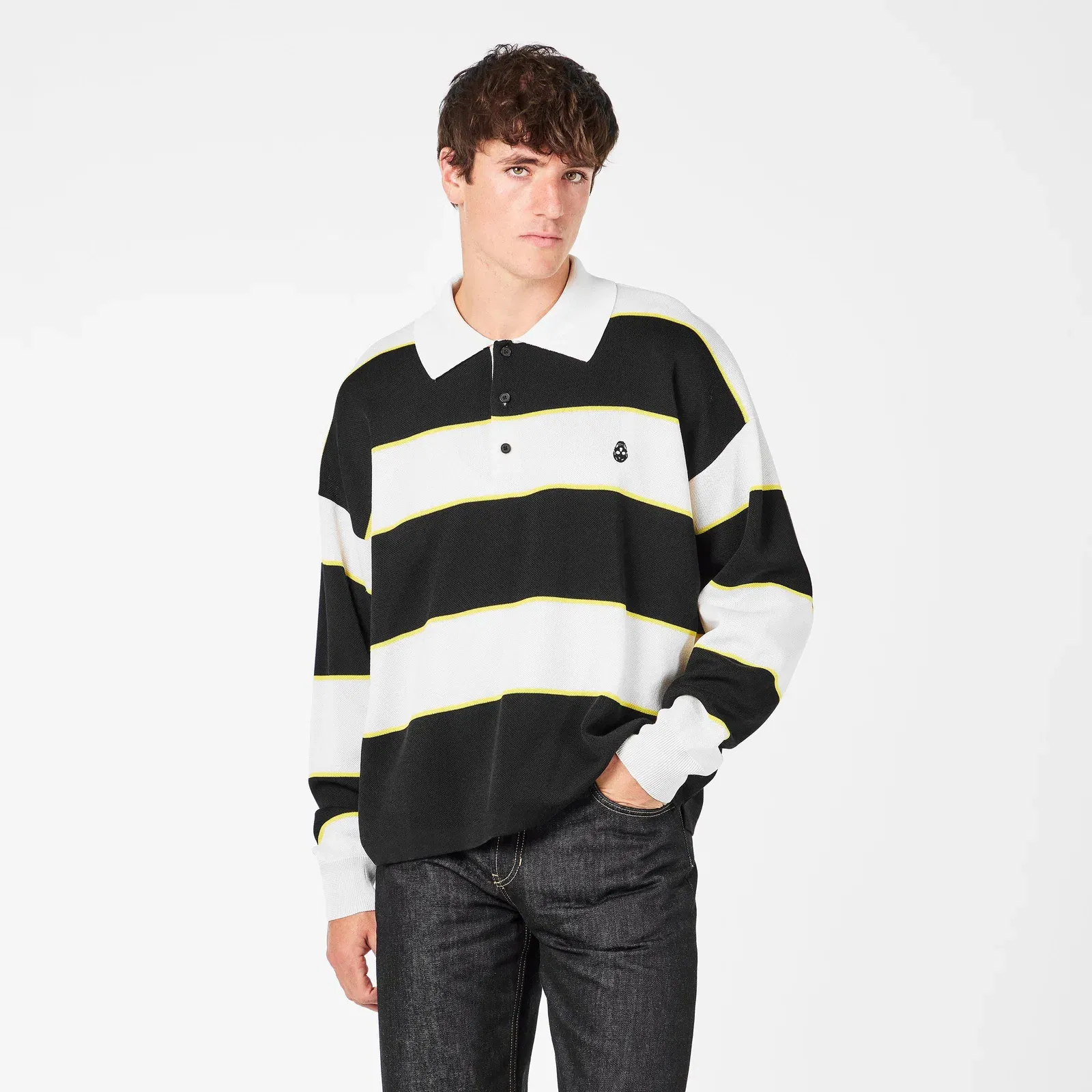 Rugby Contrasting Collar Polo Shirt