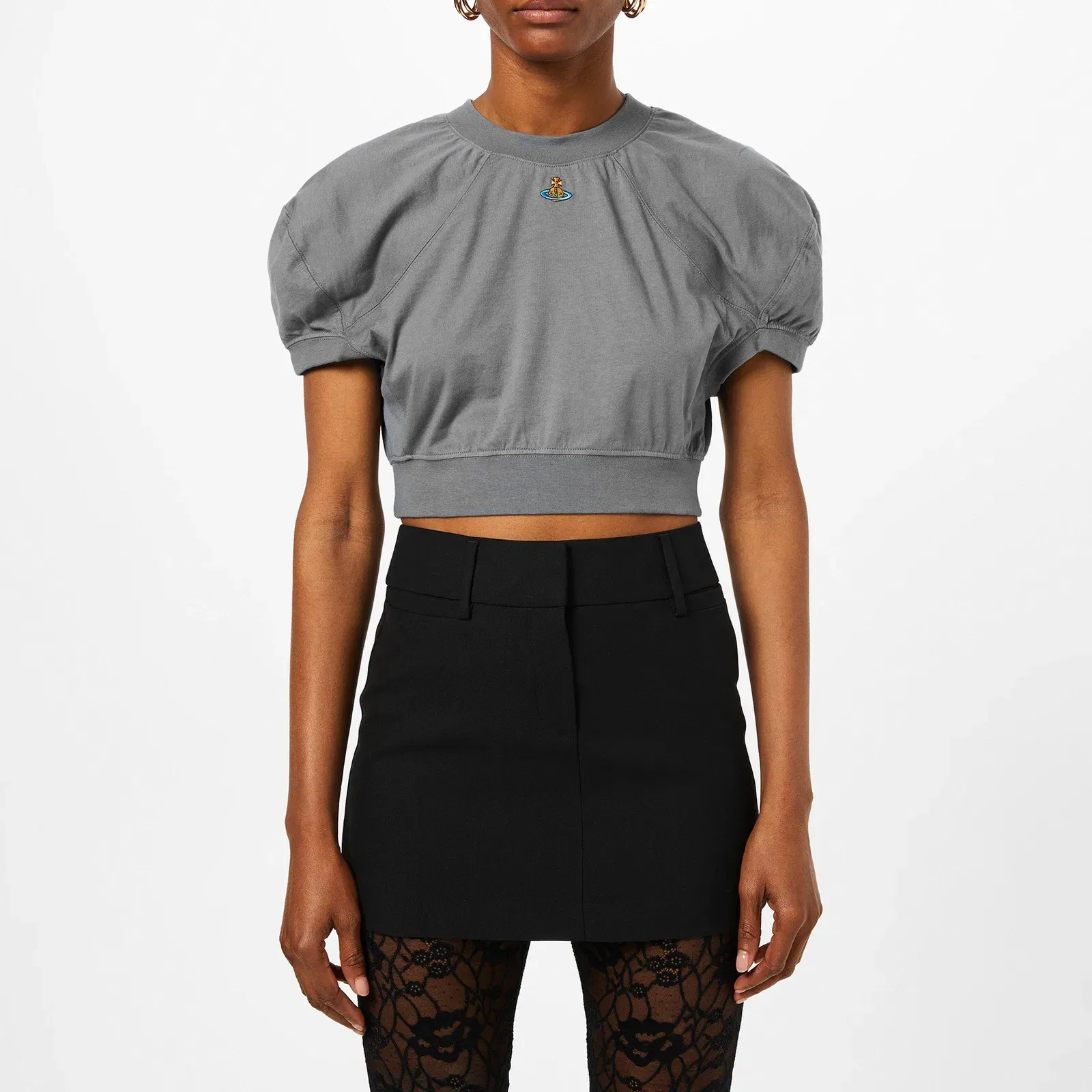 Orb Cropped Football T-Shirt