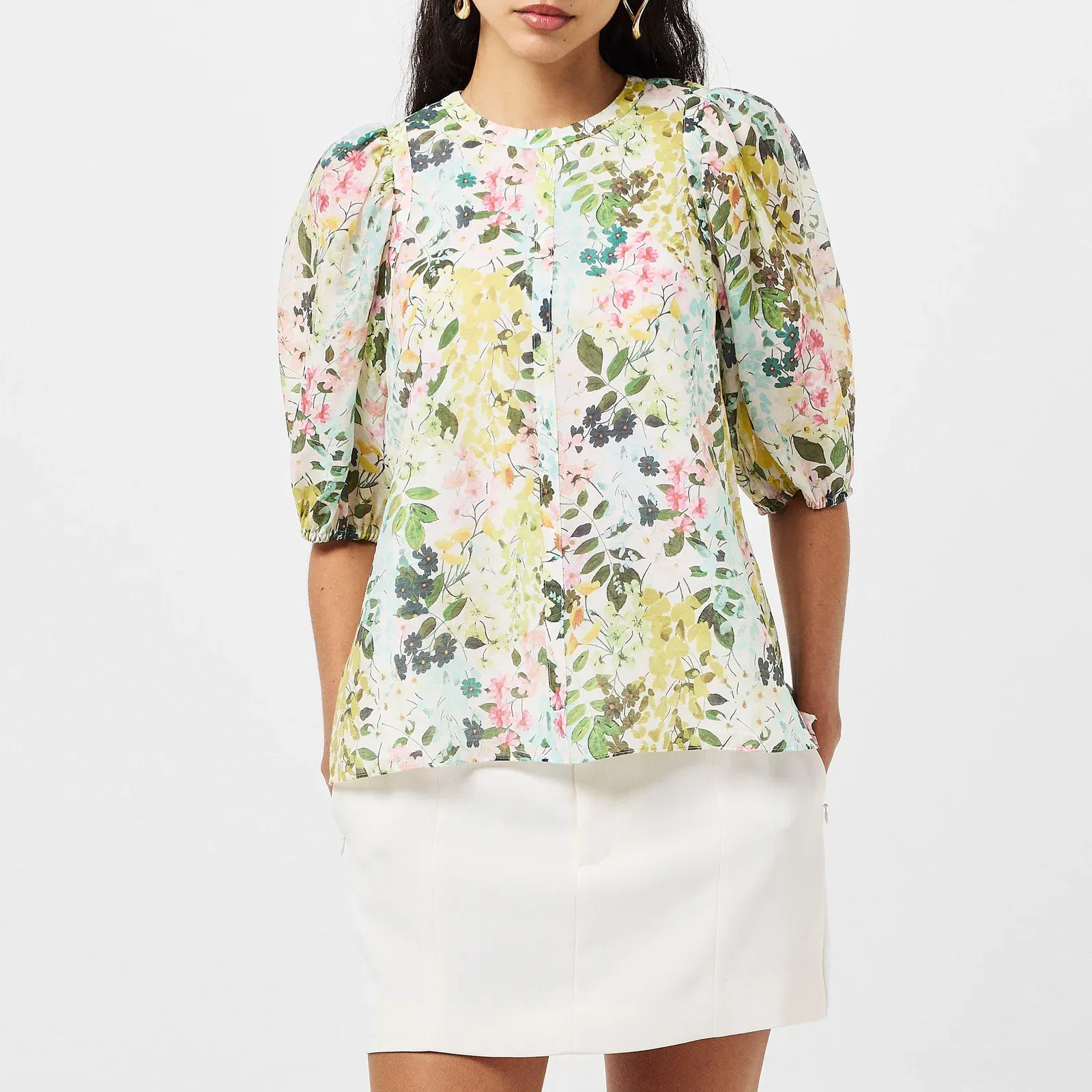 Micha Short-Sleeve Patterned Shirt