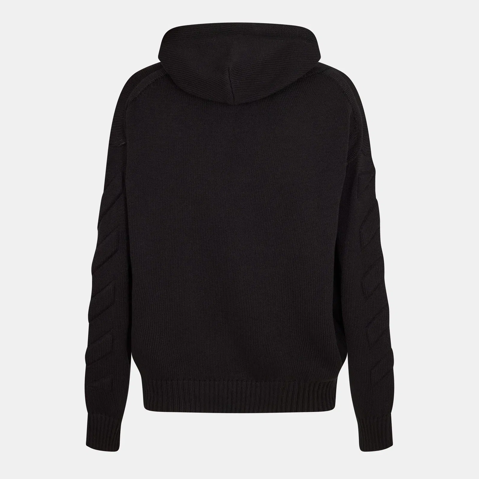 - Graphic Knitted Hoodie