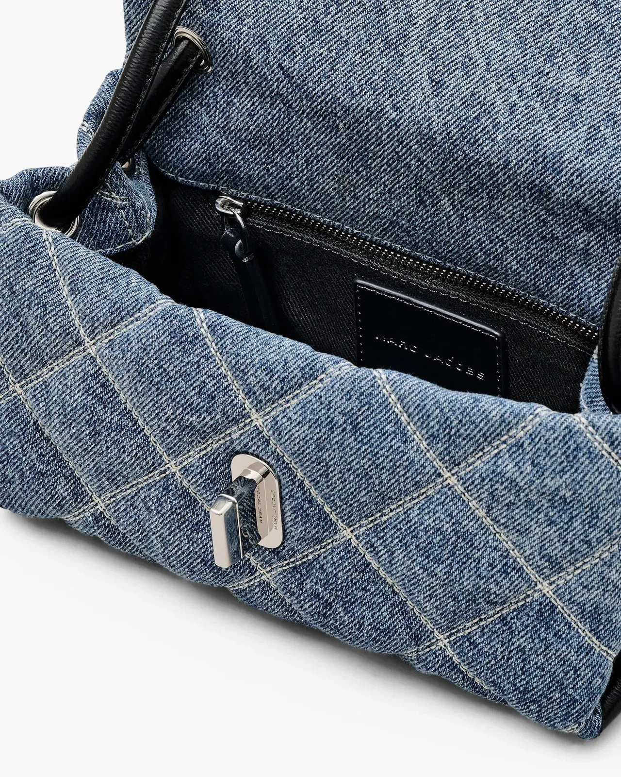 The Quilted Denim Mini Dual Shoulder Bag