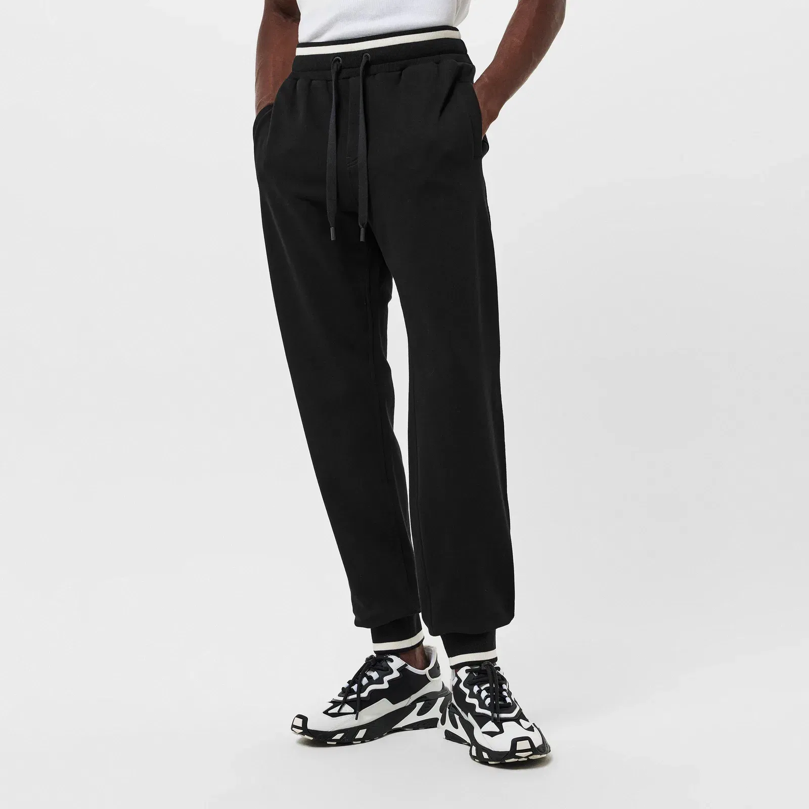 Open Hem Fleece Joggers