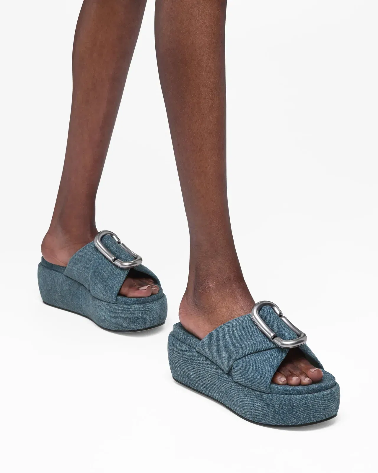 The Denim Pop J Marc Platform Sandal