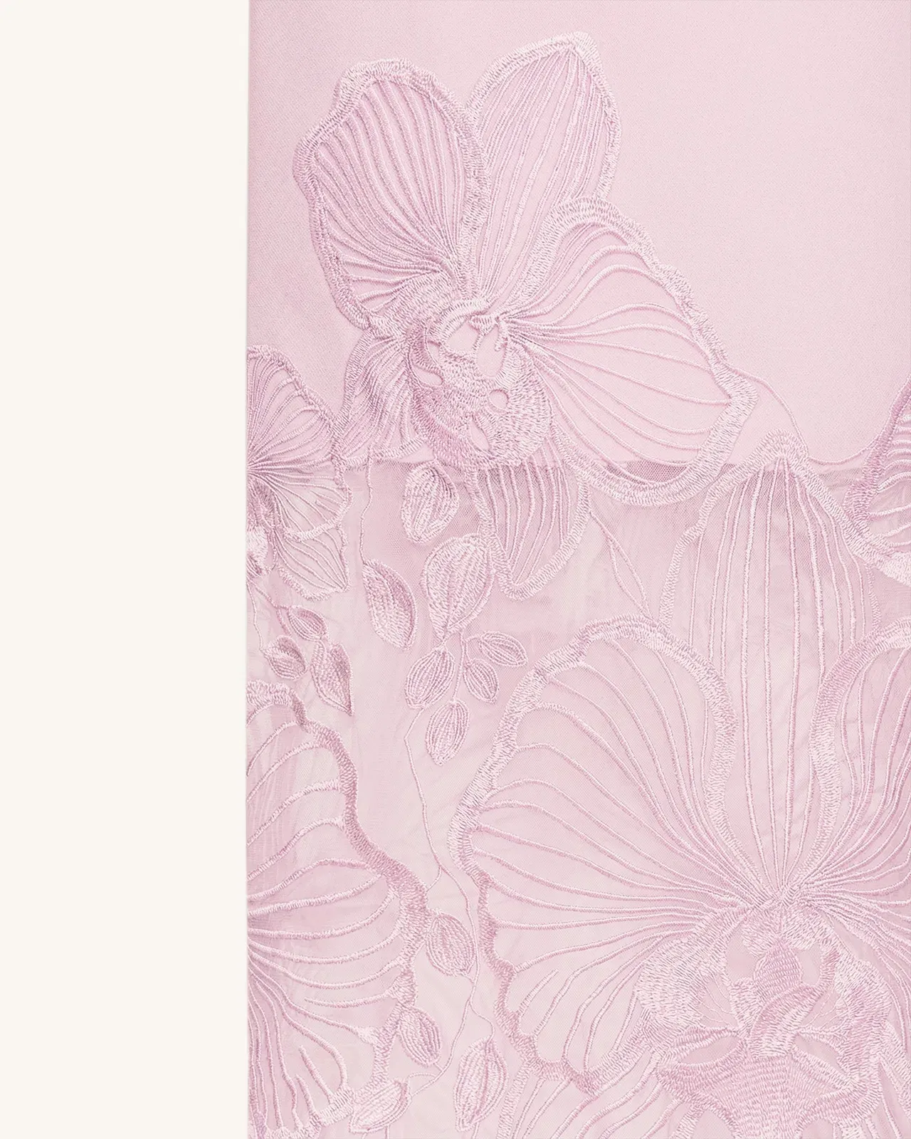 Orchid Embroidered Corset Dress - Dusty Rose