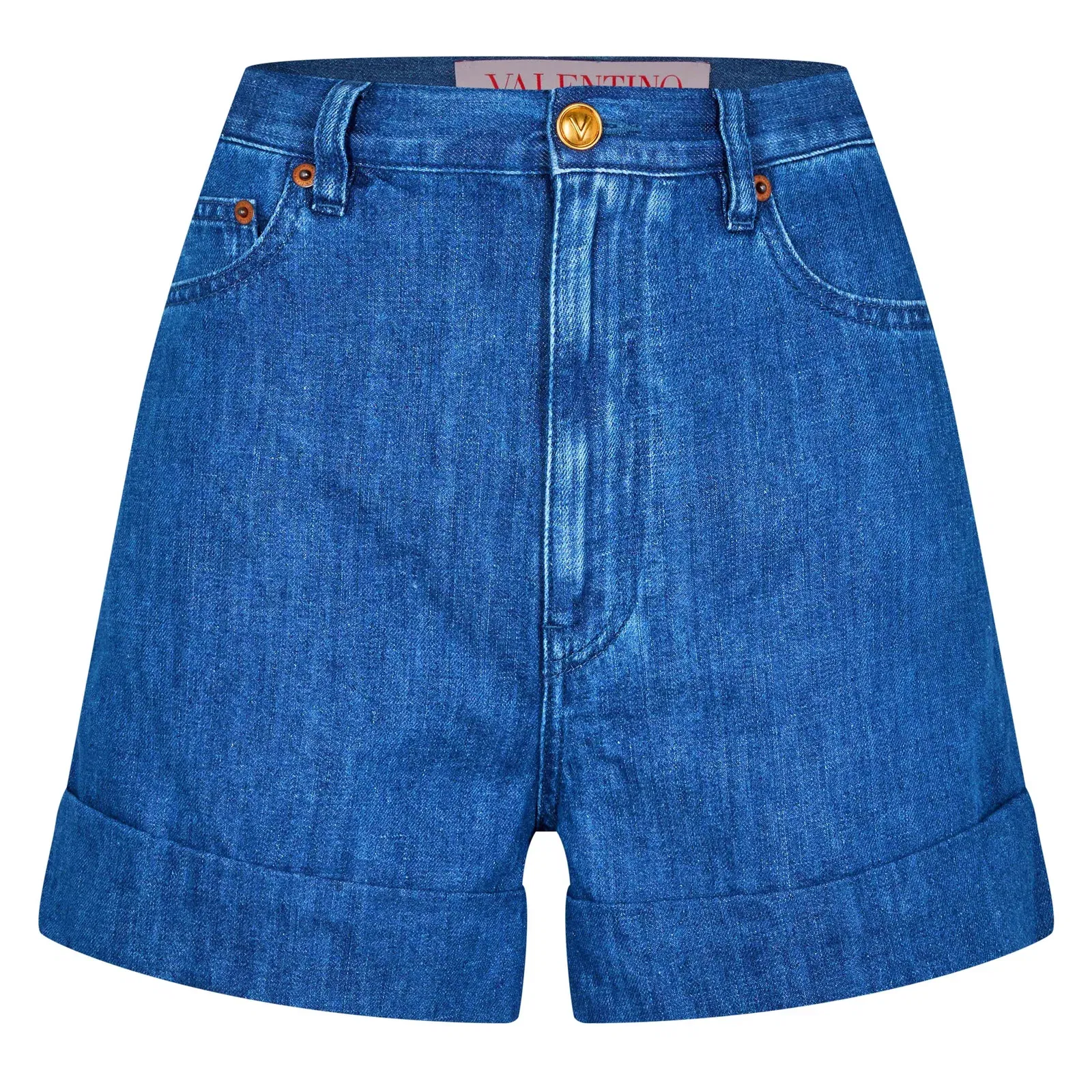 Logo Tailored Denim Shorts