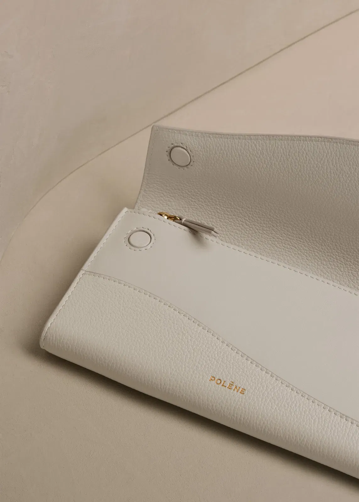 Polene Sierra Wallet Duo Chalk