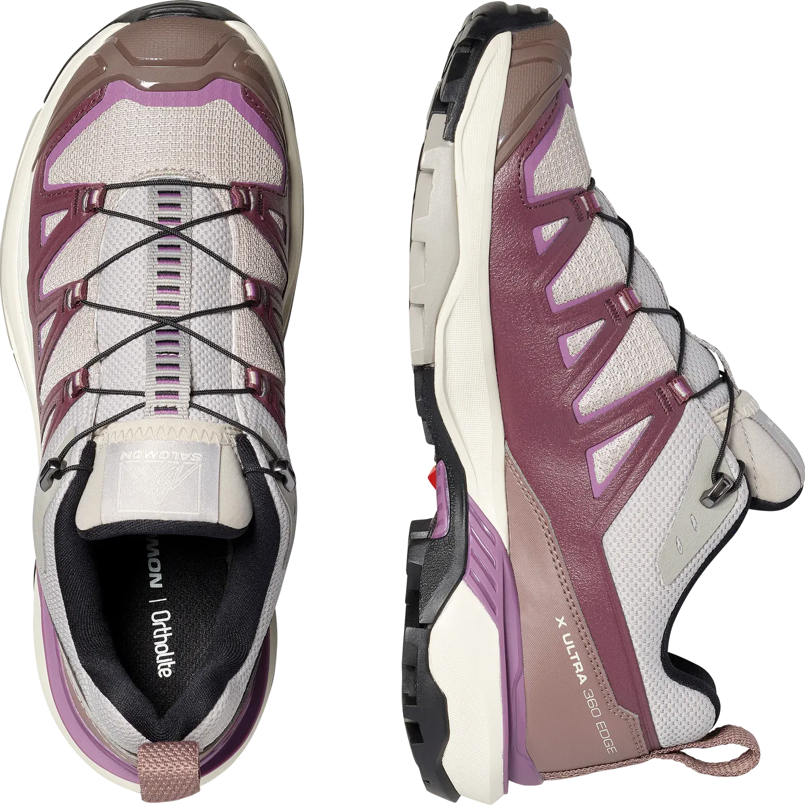 Salomon X Ultra 360 Edge Hiking & Backpacking Shoes Womens Silver Cloud