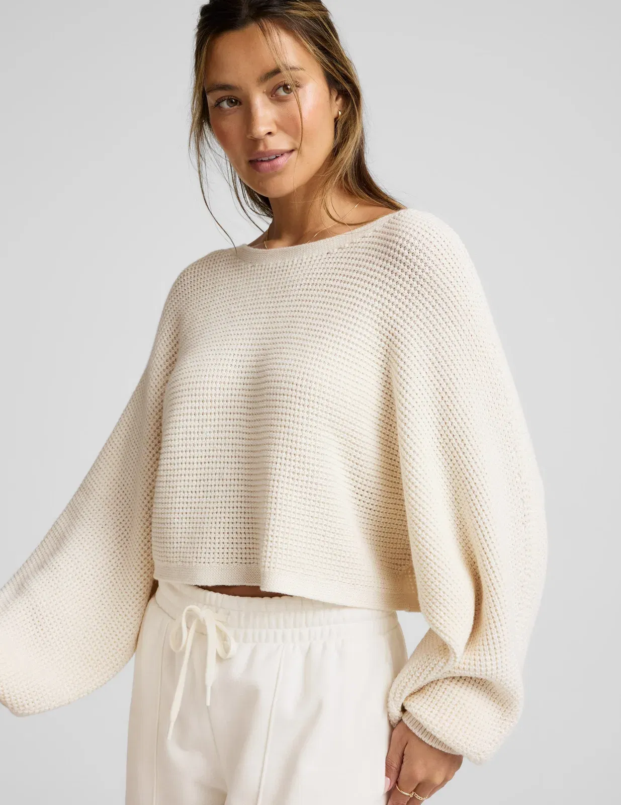 Beyond Yoga Ready For Barre Cropped Sweater Women's