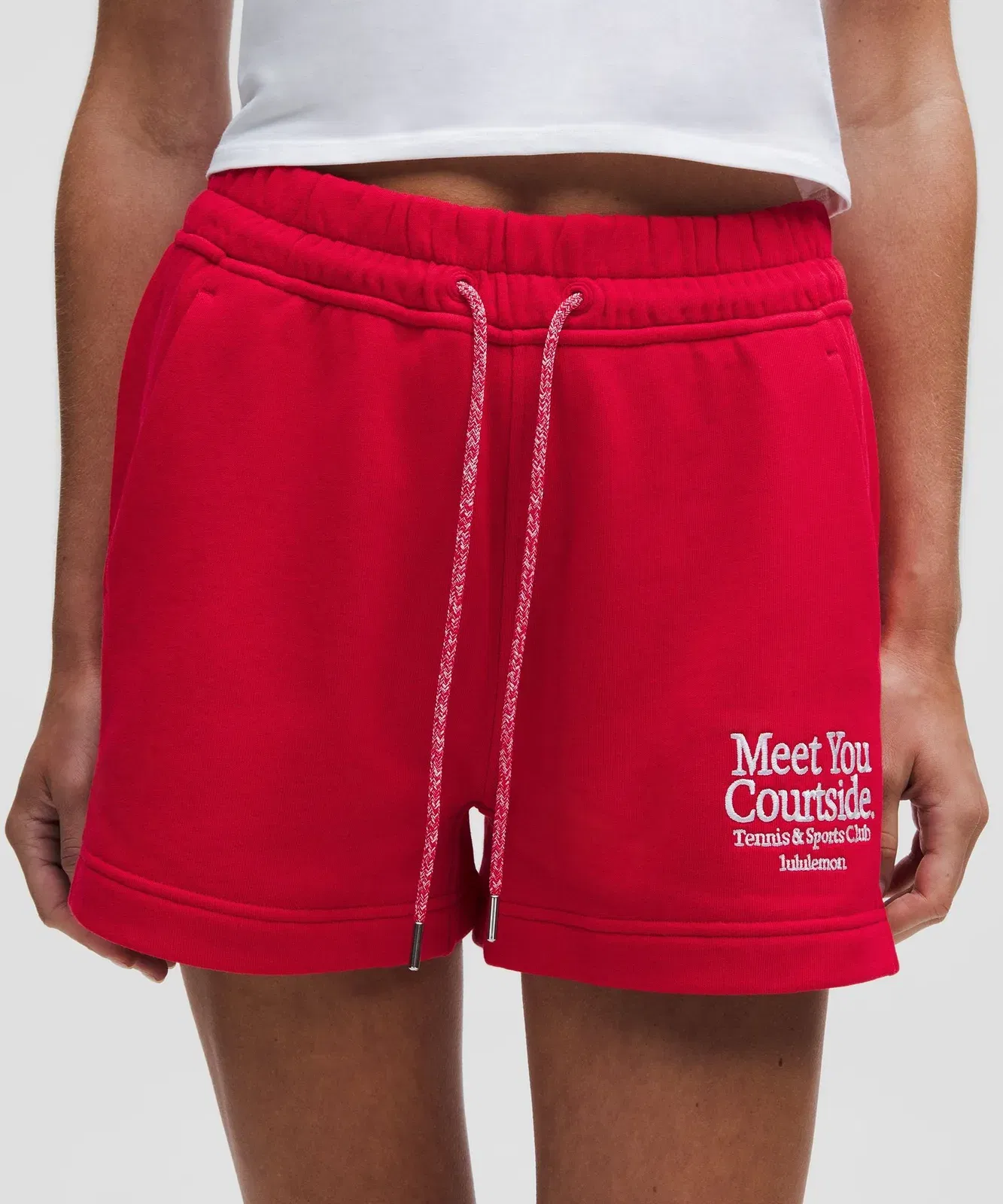 Lululemon Women's French Terry Mid-Rise Tennis Short *Graphic