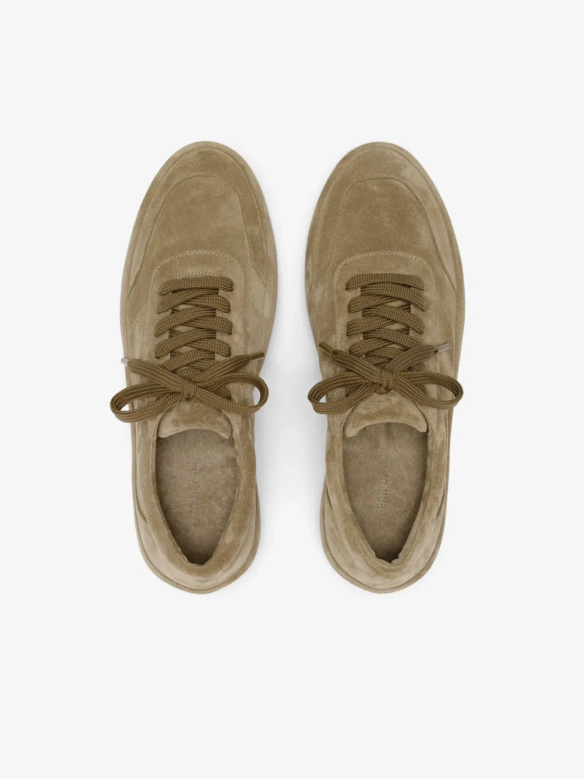 Essentials Suede Lace Up Runner Sand