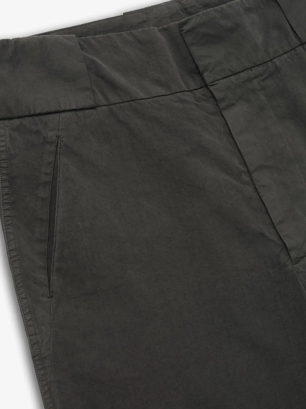 Essentials Garment Dyed Cotton Casual Short Dark Grey