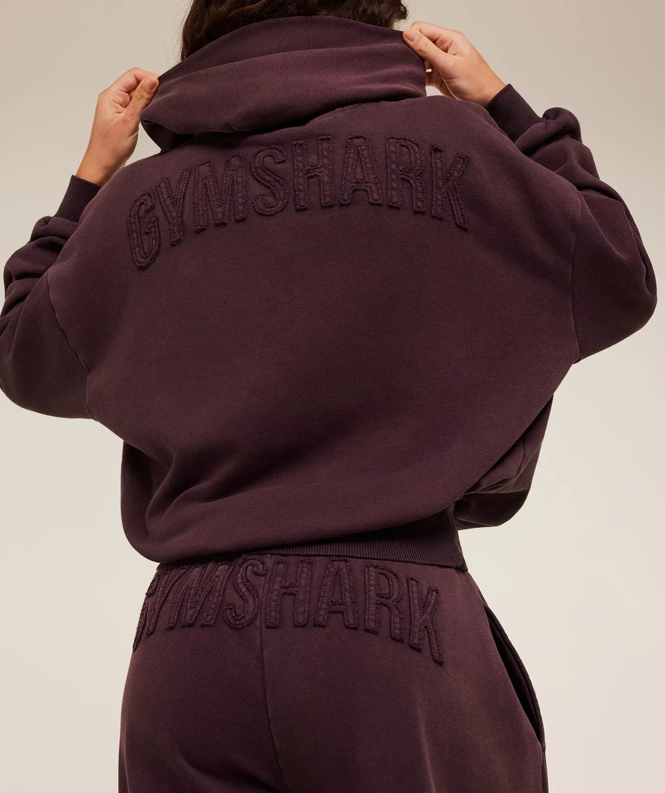 Gymshark Power Washed Oversized Hoodie - Cherry Purple/Acid Wash