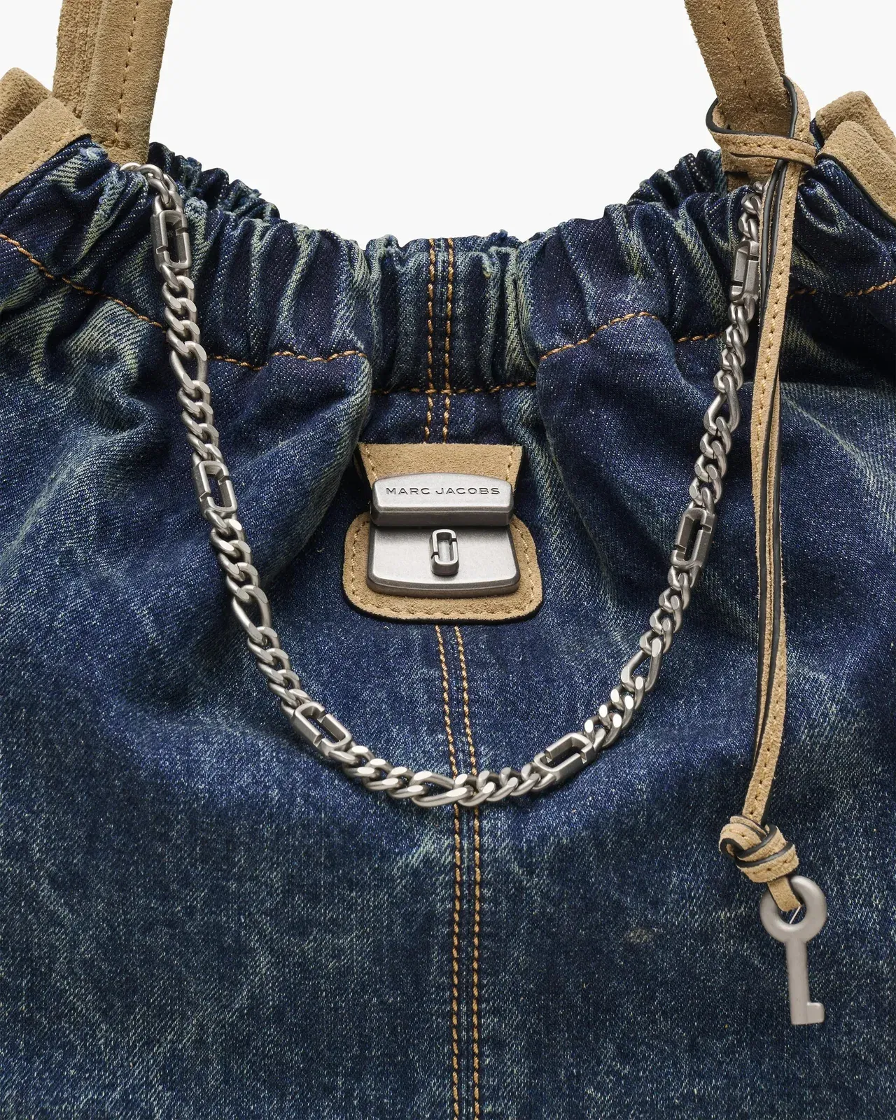 The Denim Suede Cristina Tote