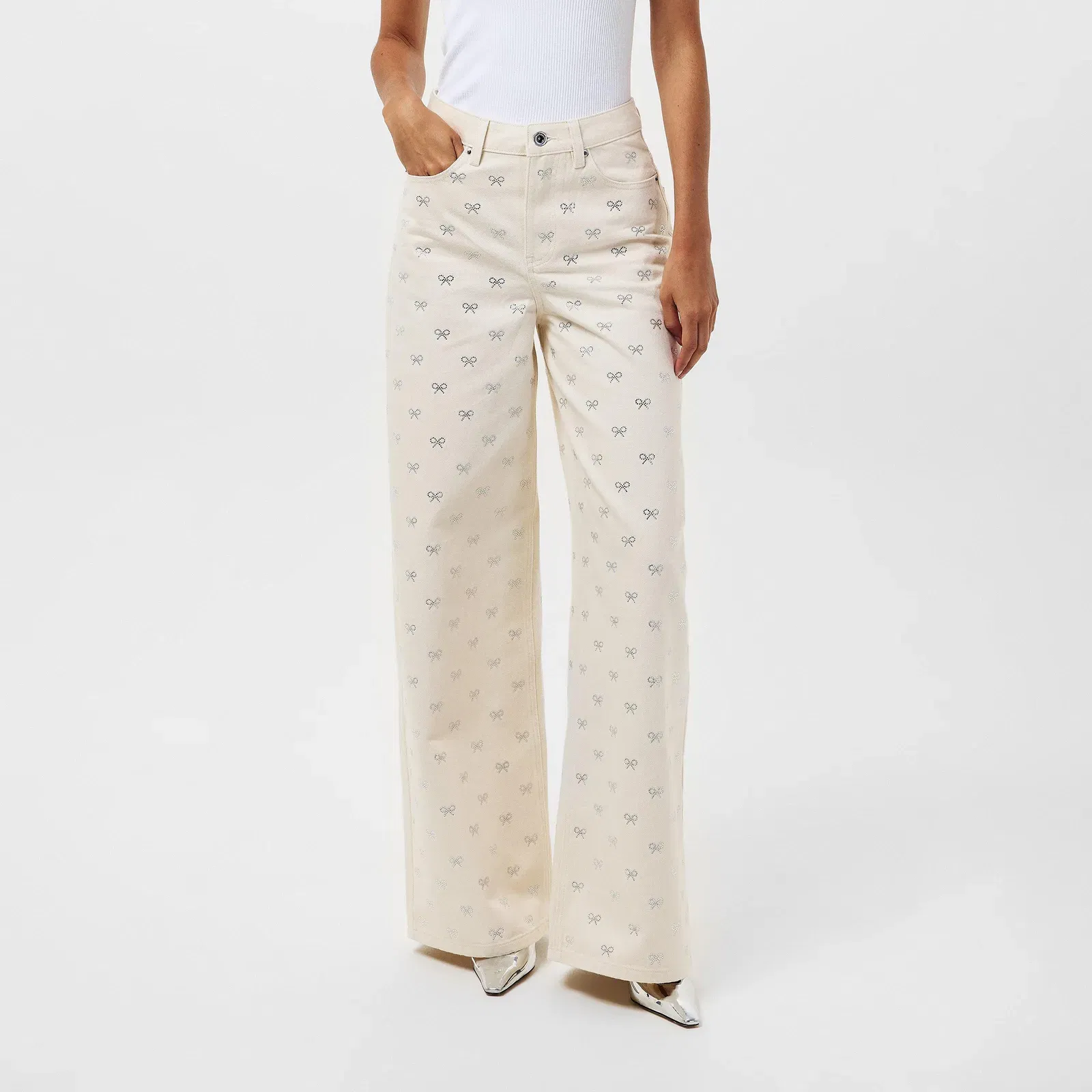Diamante Wide Leg Jeans