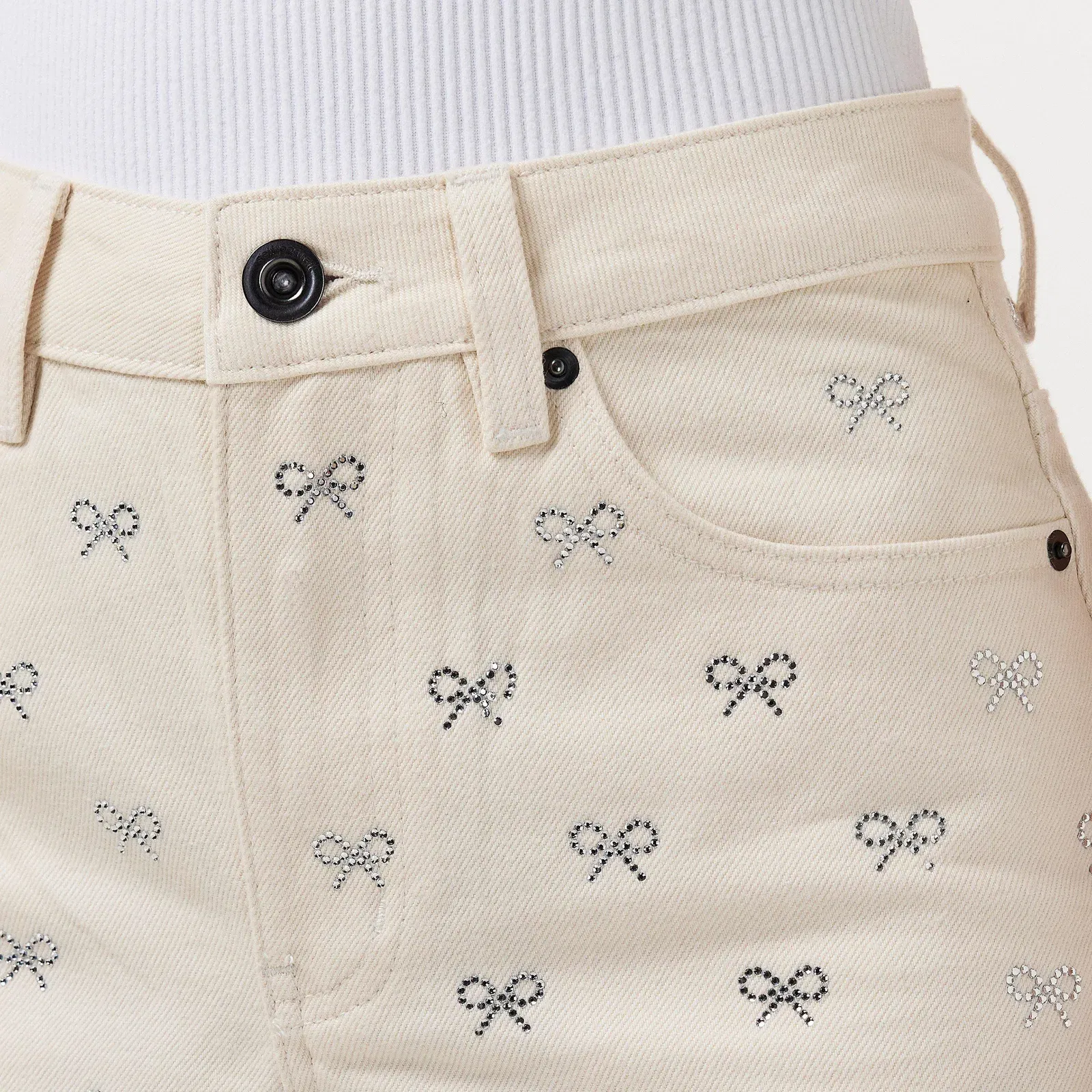Diamante Wide Leg Jeans