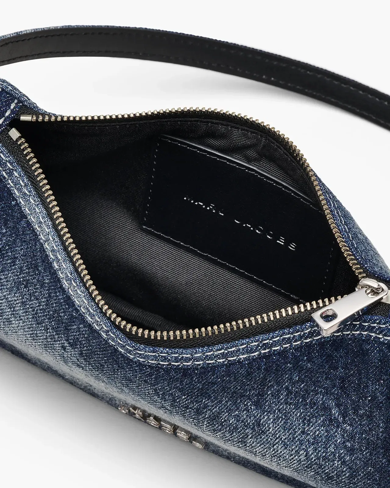 The Faded Denim Charm Shoulder Bag