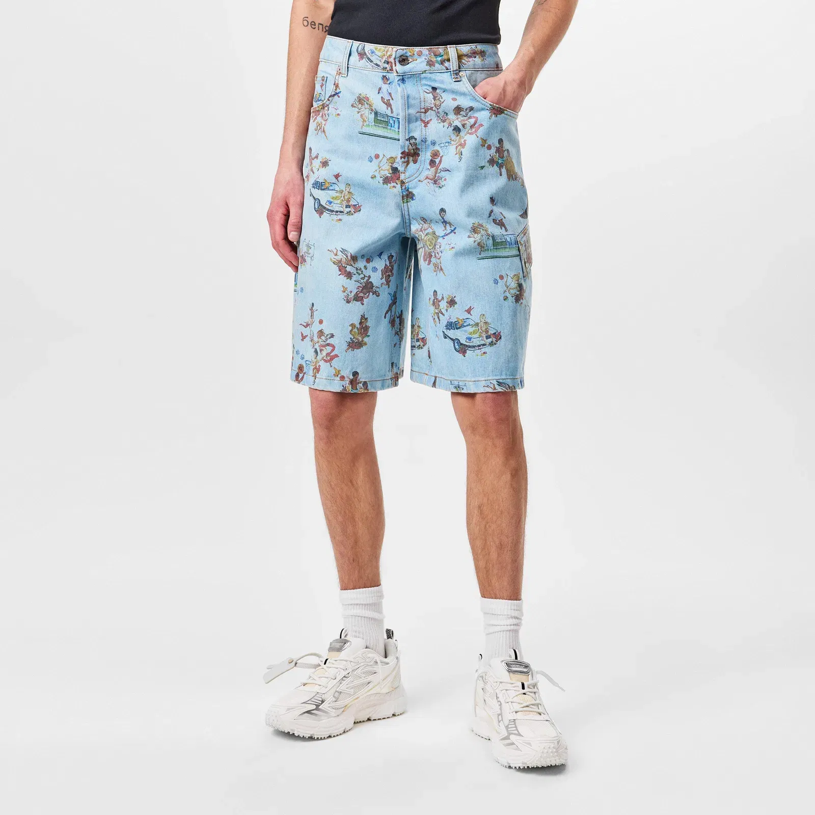 Low Rise Denim Shorts