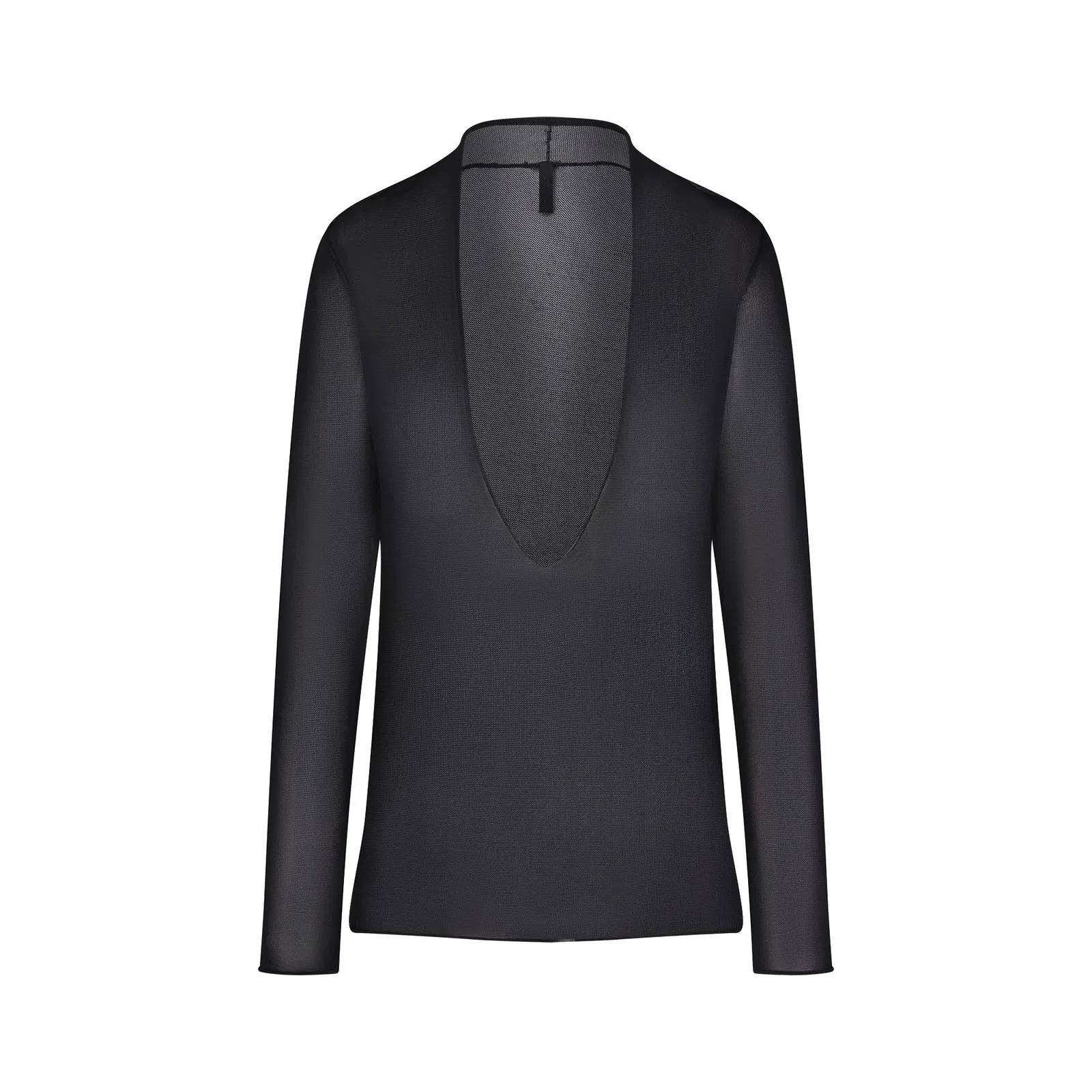 Slinky Knit Deep Plunge Top