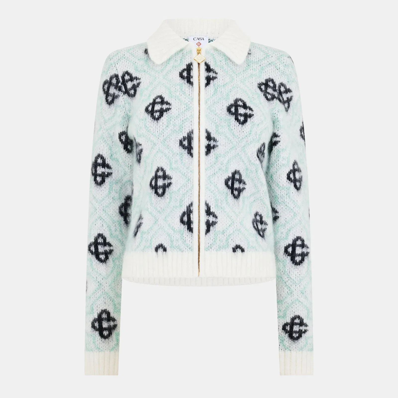 Mono Zip Front Cardigan