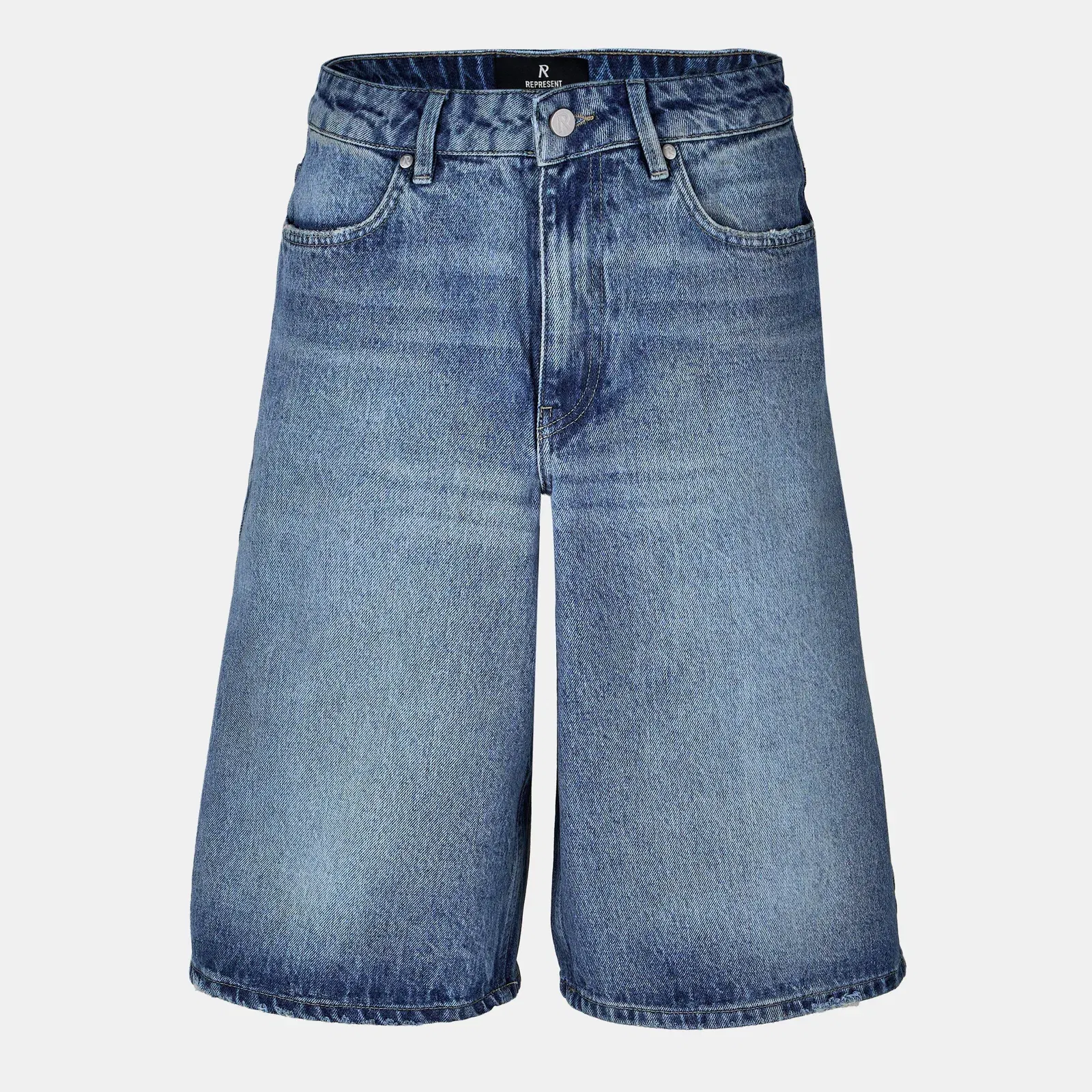 Denim Bermuda Cotton Knee Length Chino Shorts