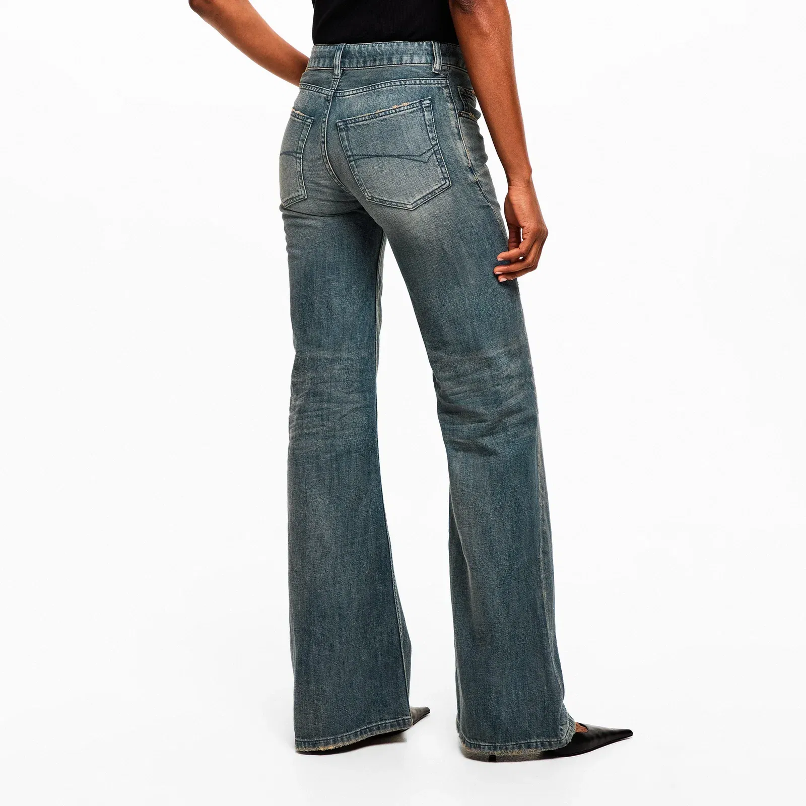 Relaxed Wide Leg Trousers