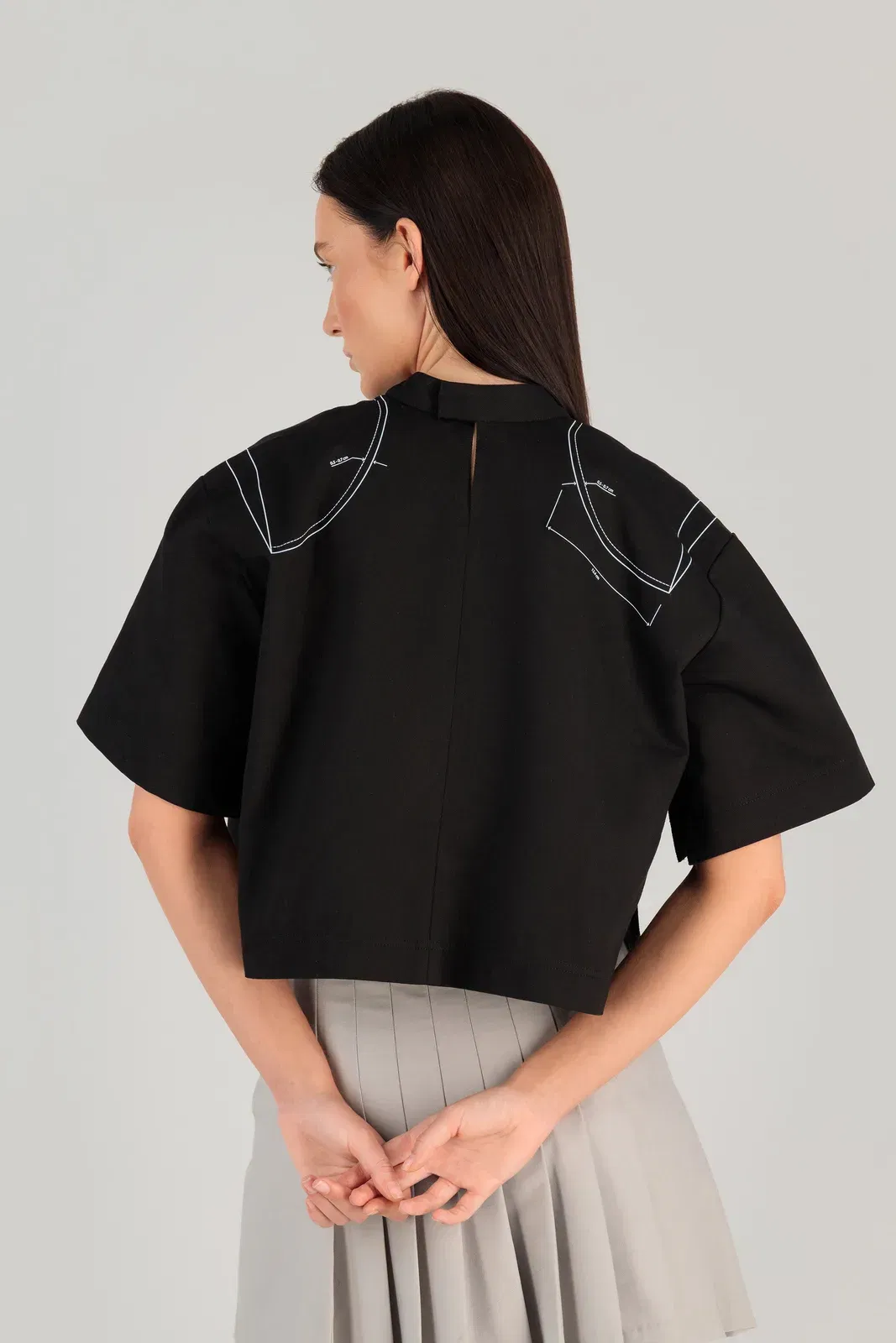TWILL T-Shirt W/ SHOULDER PAD PRINT