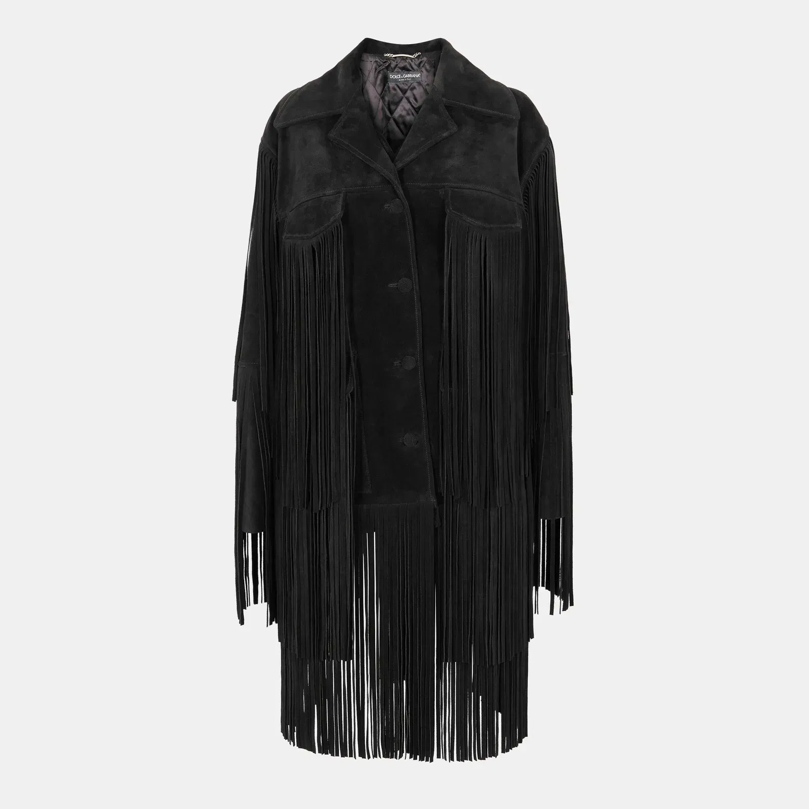 Suede Structured Leather Jacket