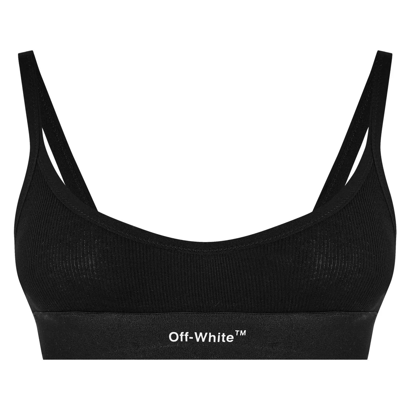 Helvetica Logo Basic Rib Bra, Iconic Design