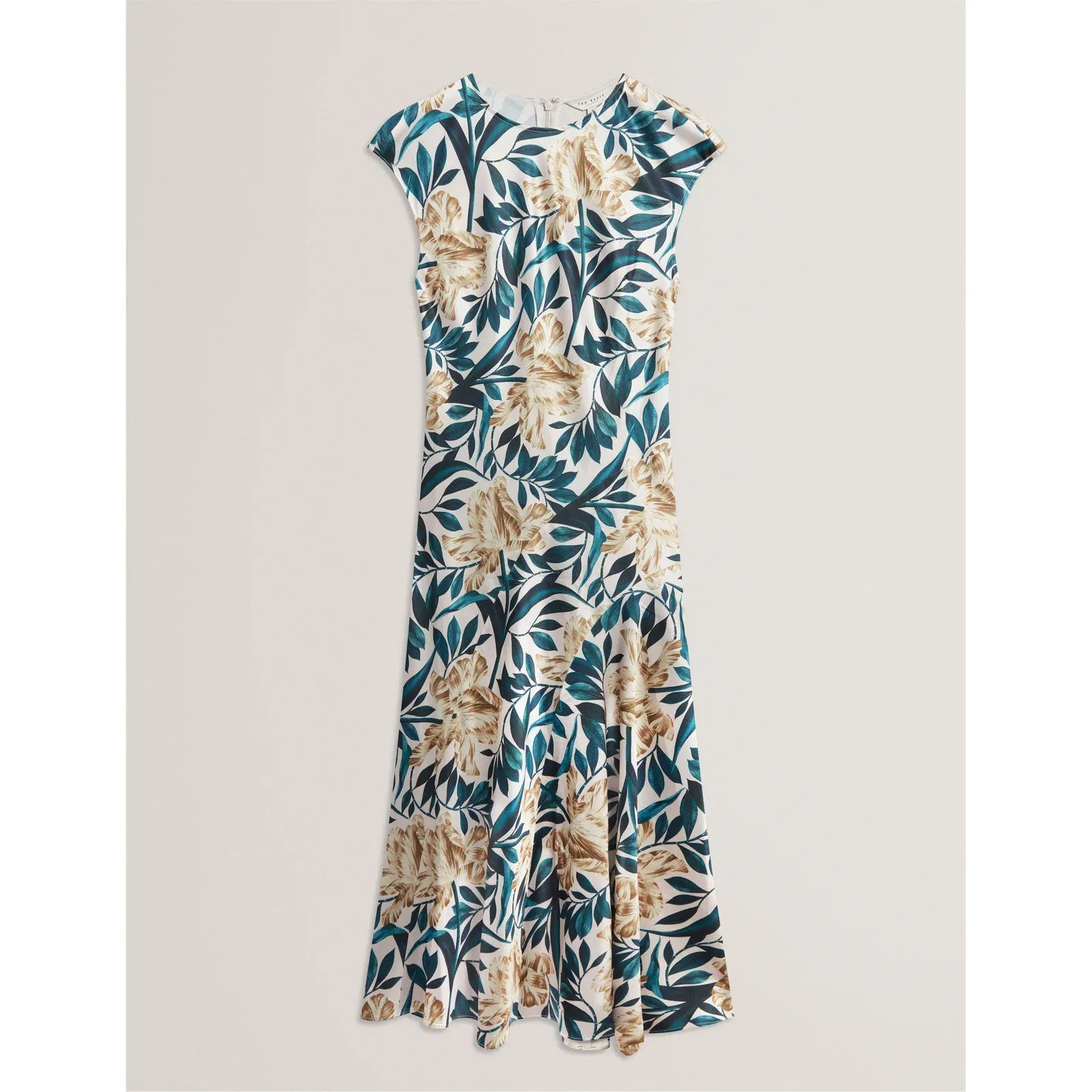 Print Sleeveless Tea Dress