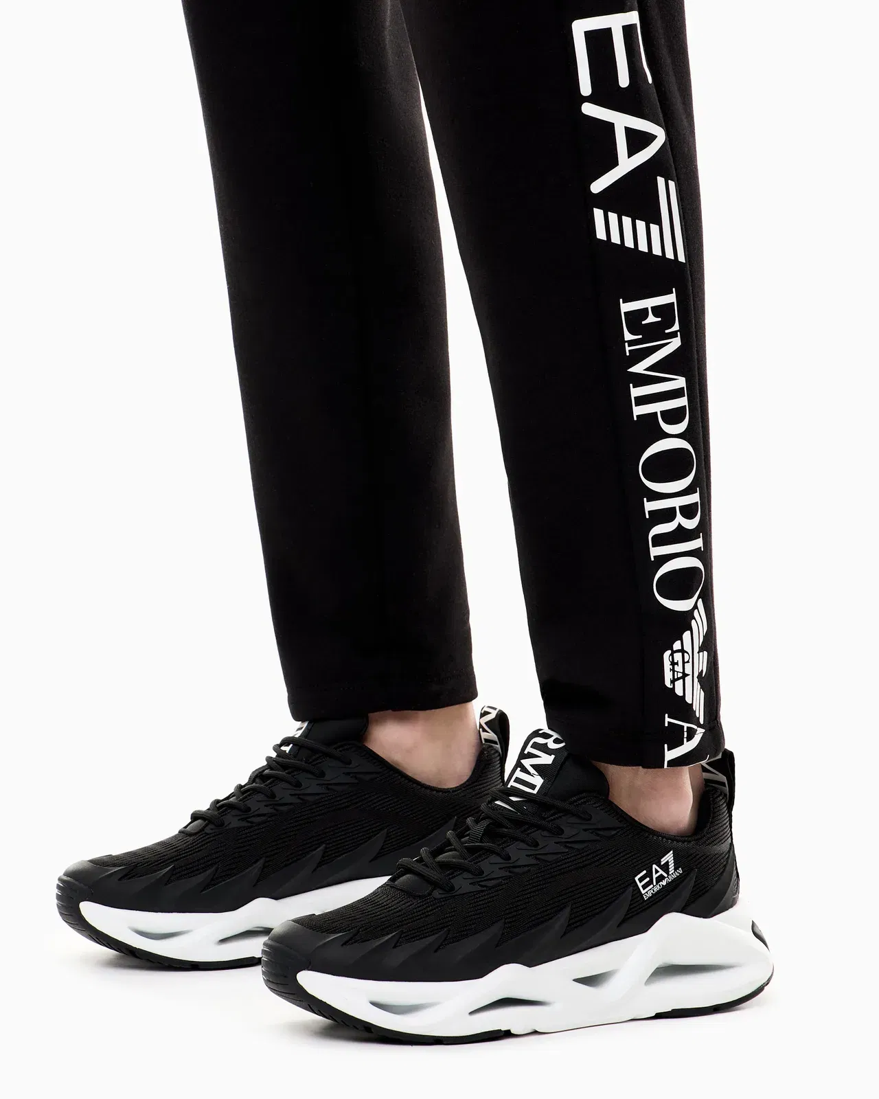 EA7 Logo suit in jersey with hoodie and jogger pants Tracksuit