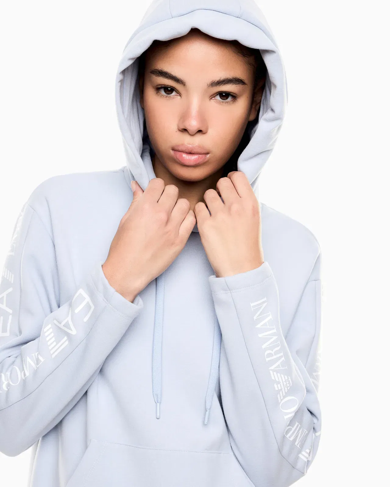 EA7 Logo suit in jersey with hoodie and jogger pants Tracksuit