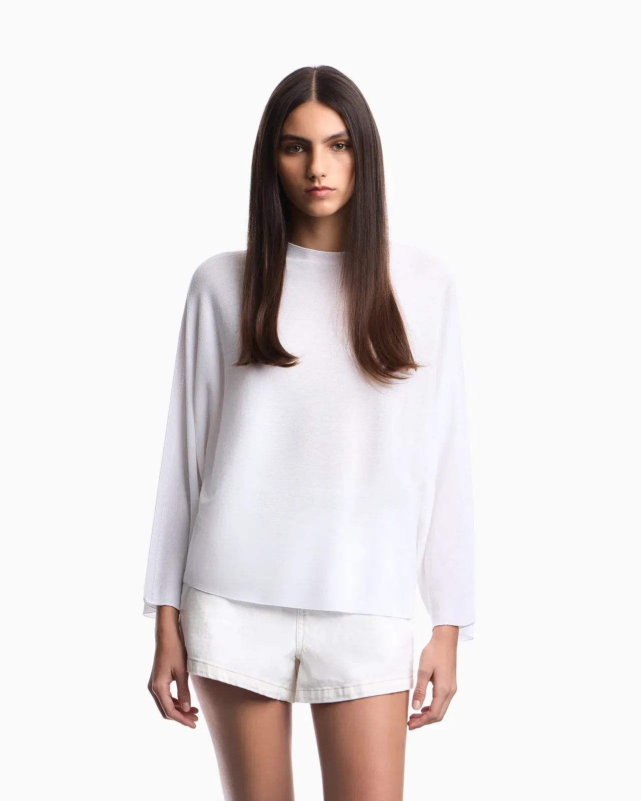 Emporio Armani Link-stitch knit jumper