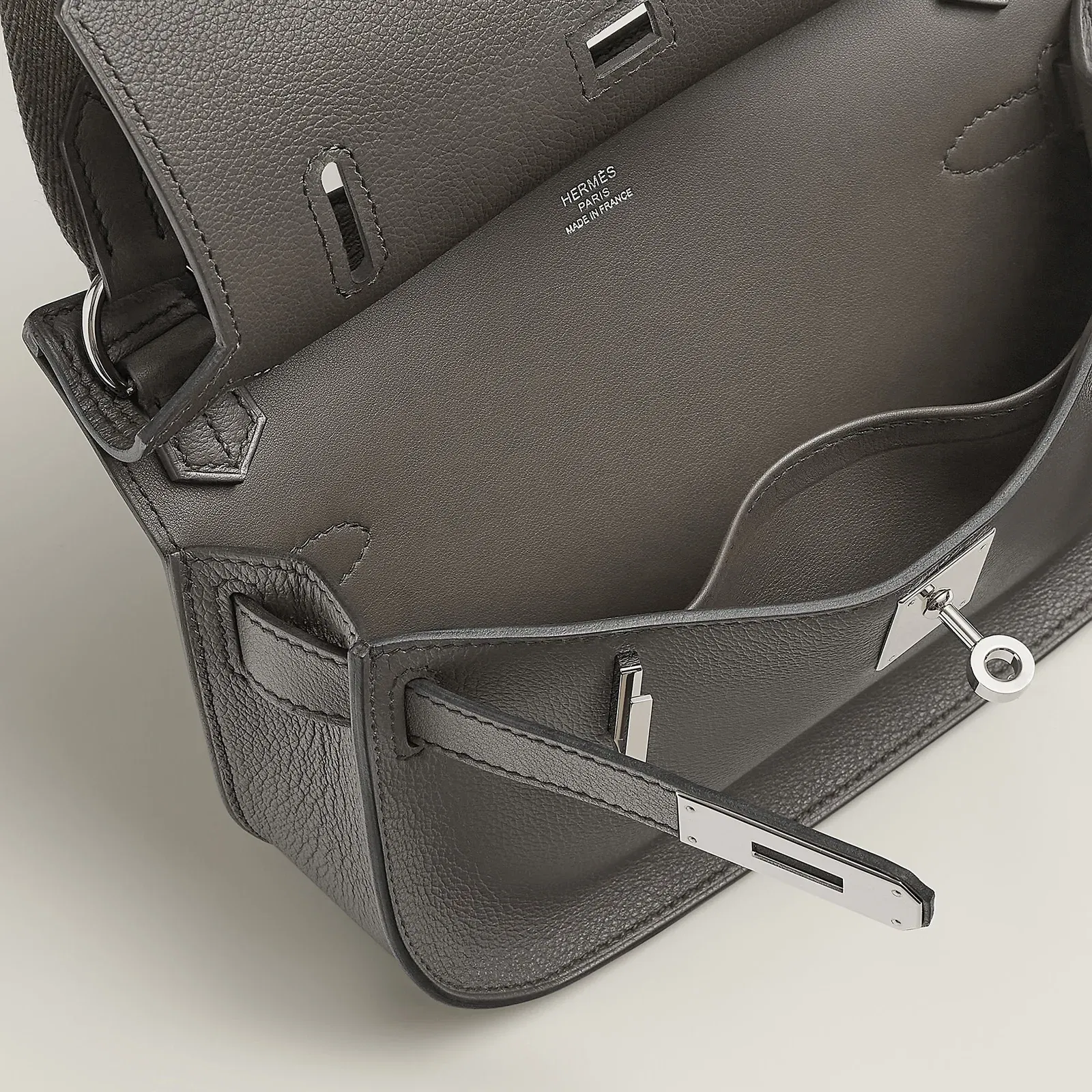 Hermes Jypsiere Mini Bag Gris Ple
