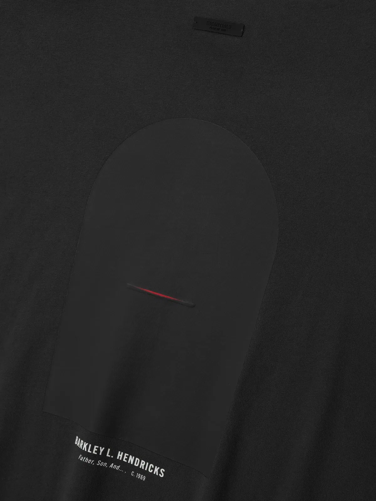 Essentials Nba X Barkley Hendricks Long Sleeve V-Neck Tee Faded Black