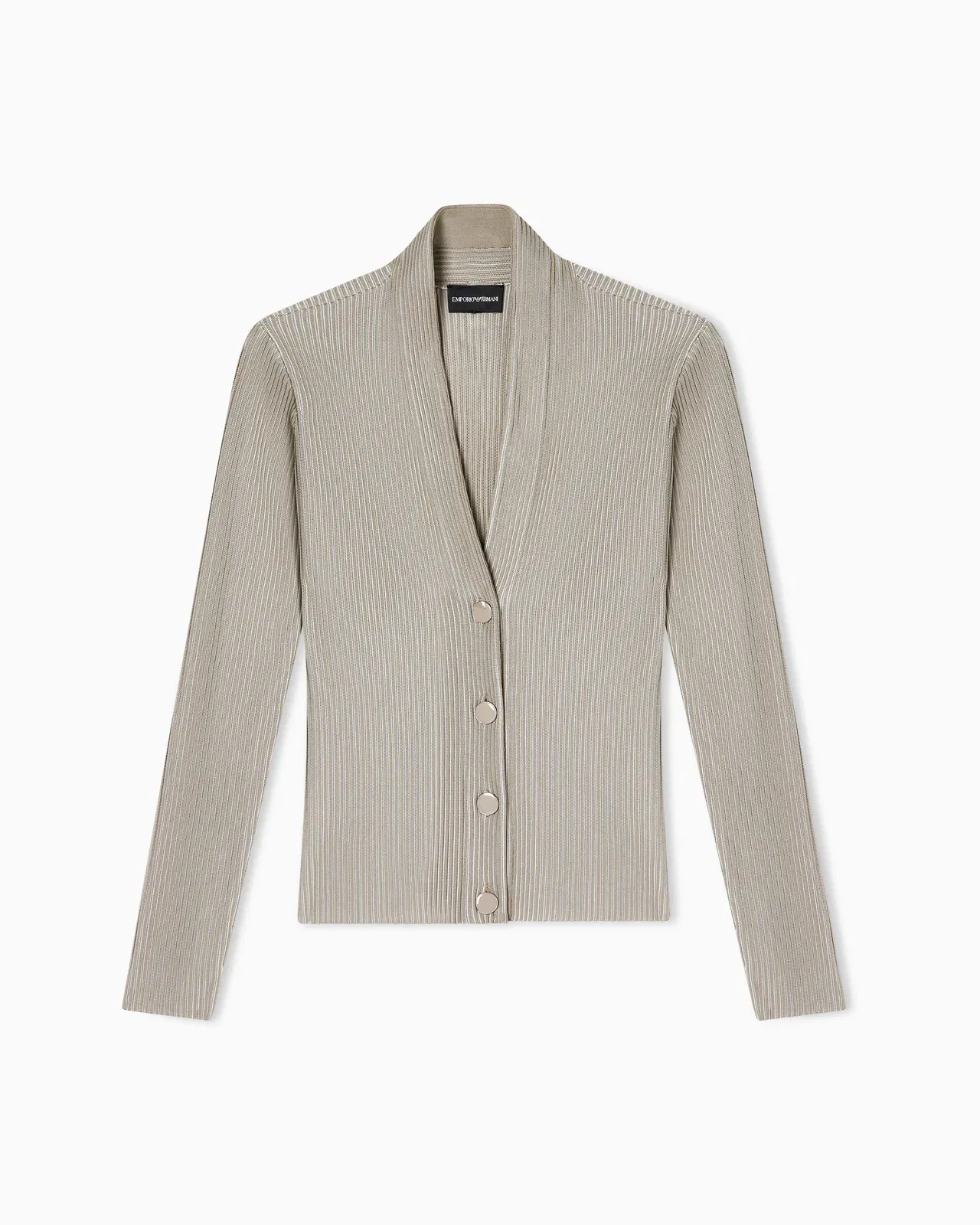 Emporio Armani Knit cardigan with a ribbed effect