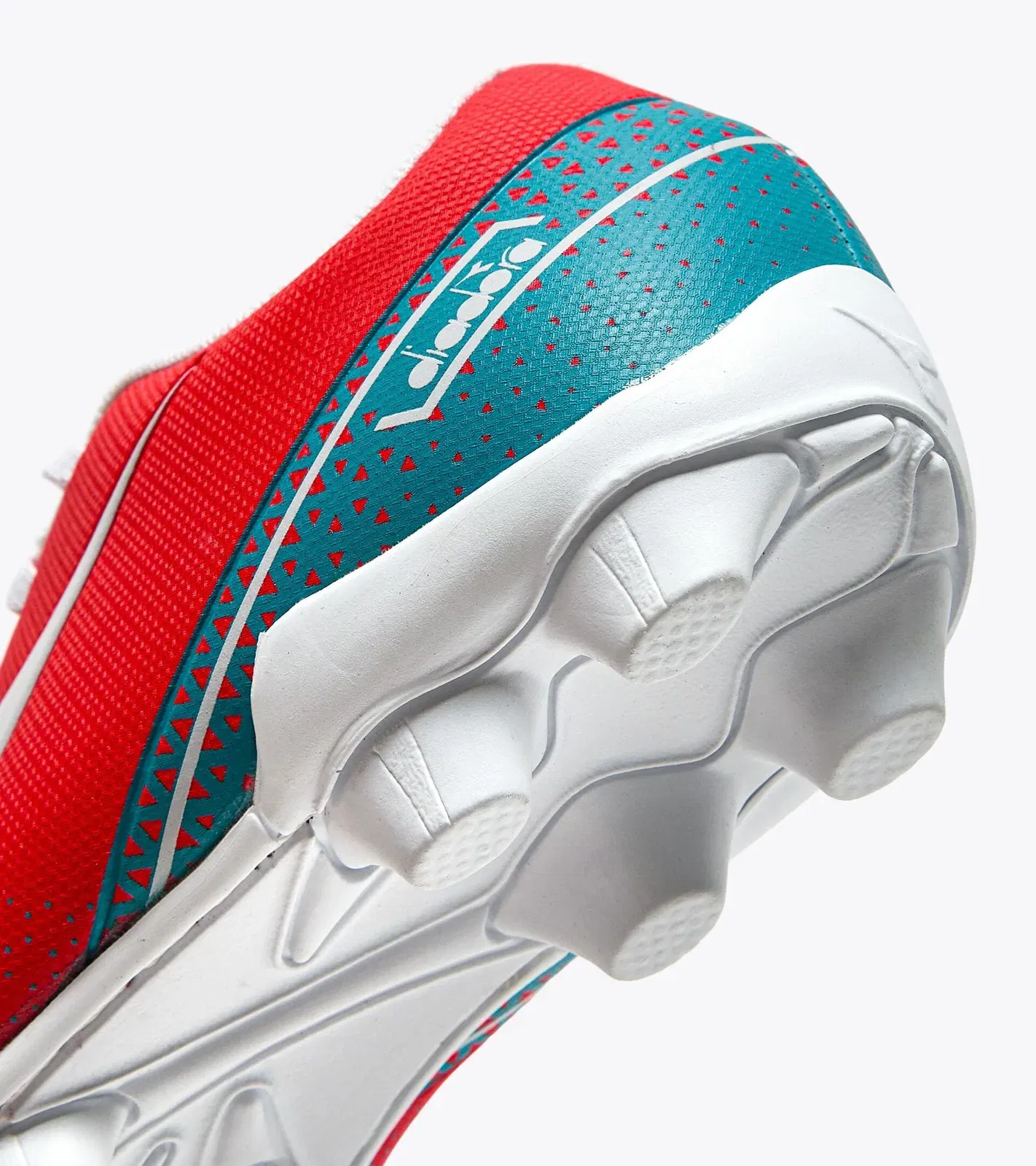 Diadora Pichichi 6 Md Jr Fluo Red/Vapor Blue/Tile Blue