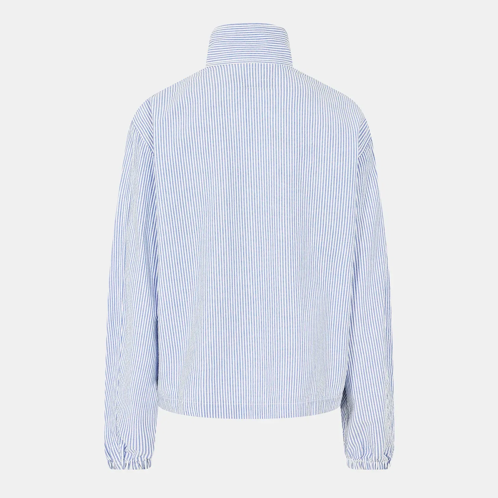 Seersucker Cotton Long Sleeve Windbreaker
