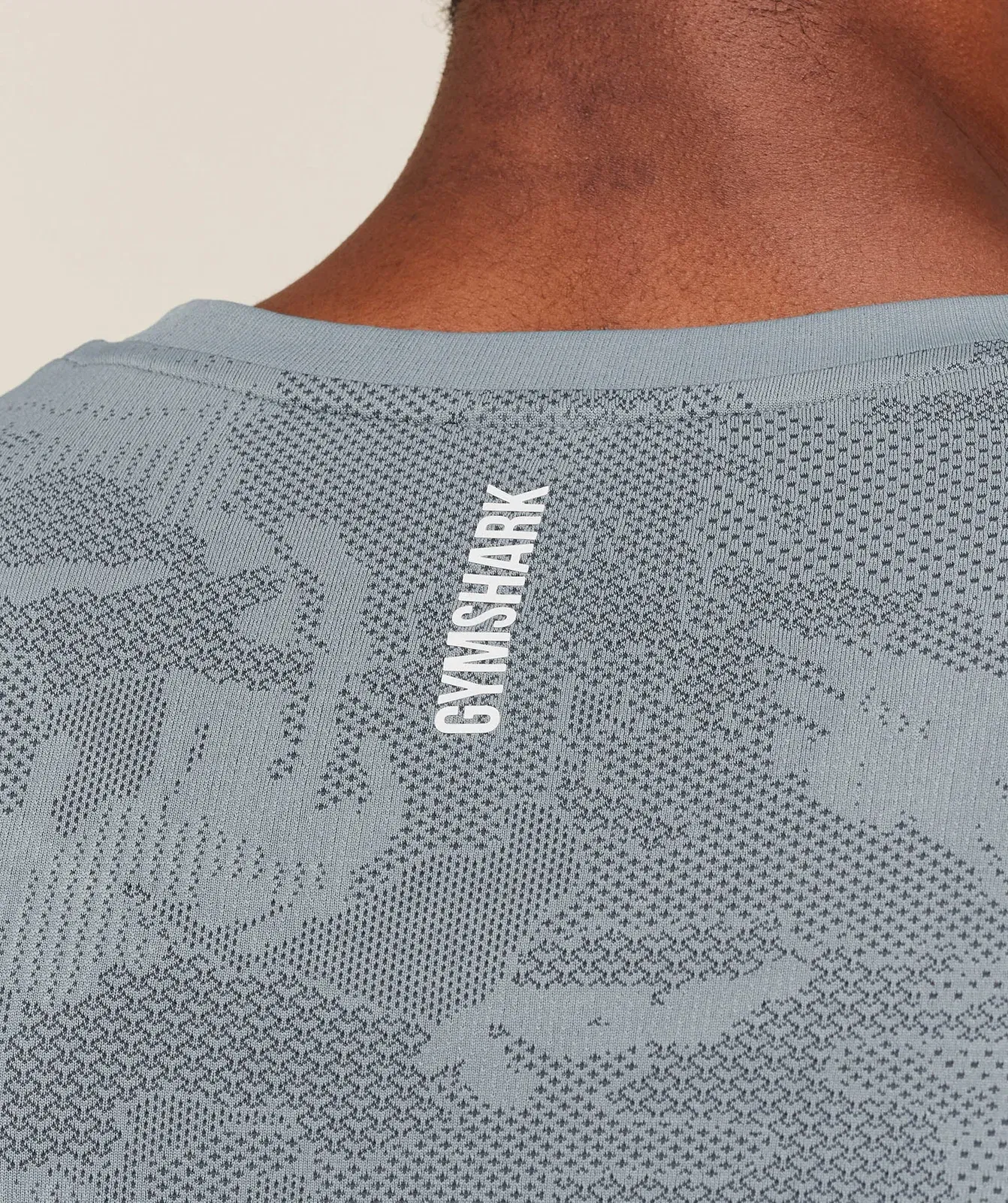Gymshark Geo Seamless Tank - Storm Blue / Stealth Blue