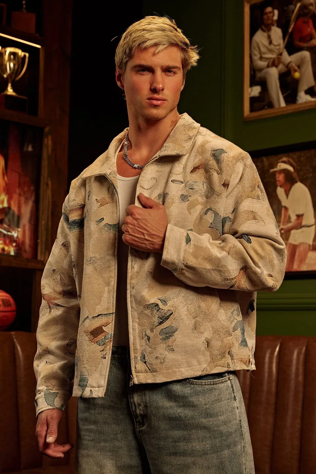 5155 - Abstract tapestry Jacket