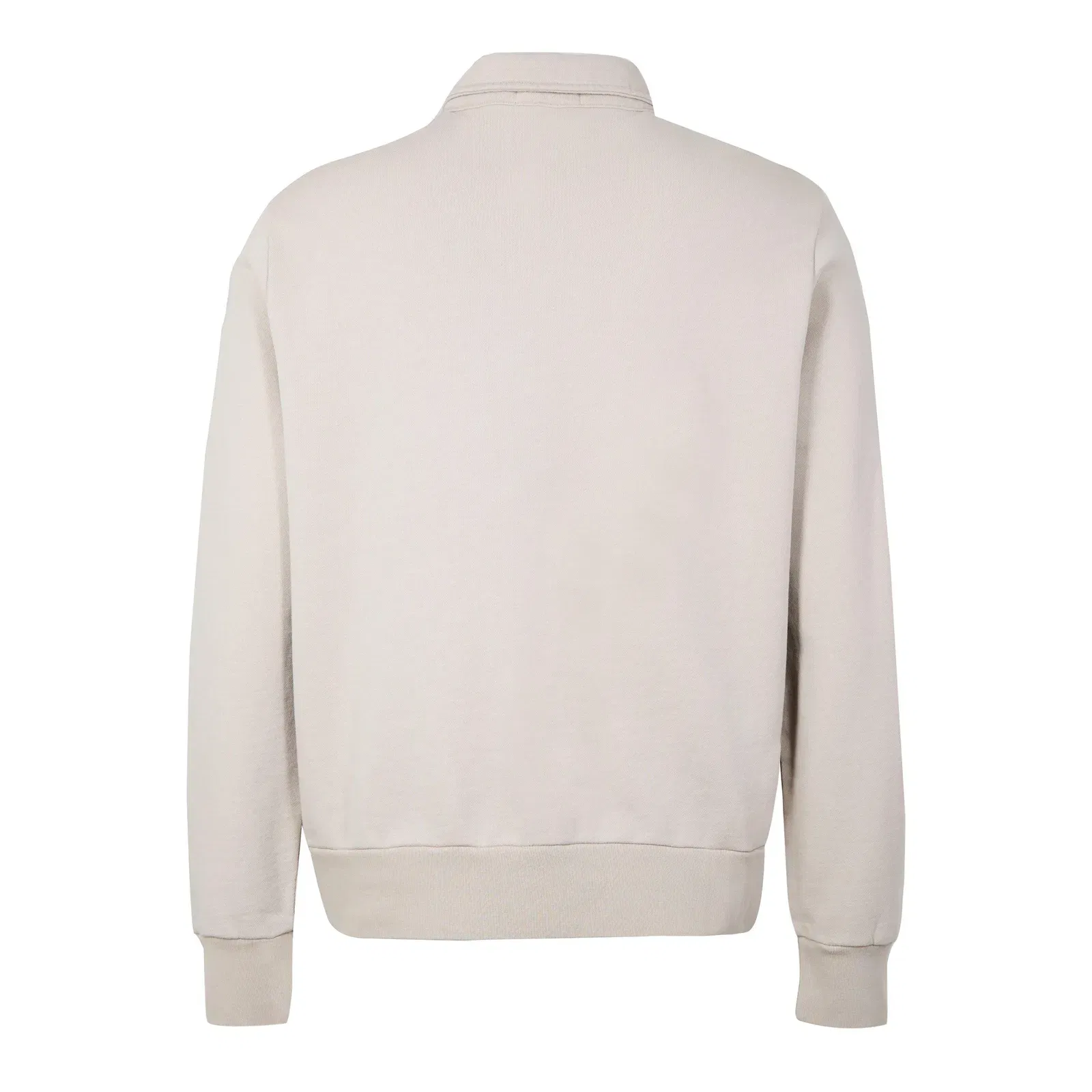Loopback Terry Cotton Quarter Zip Sweater