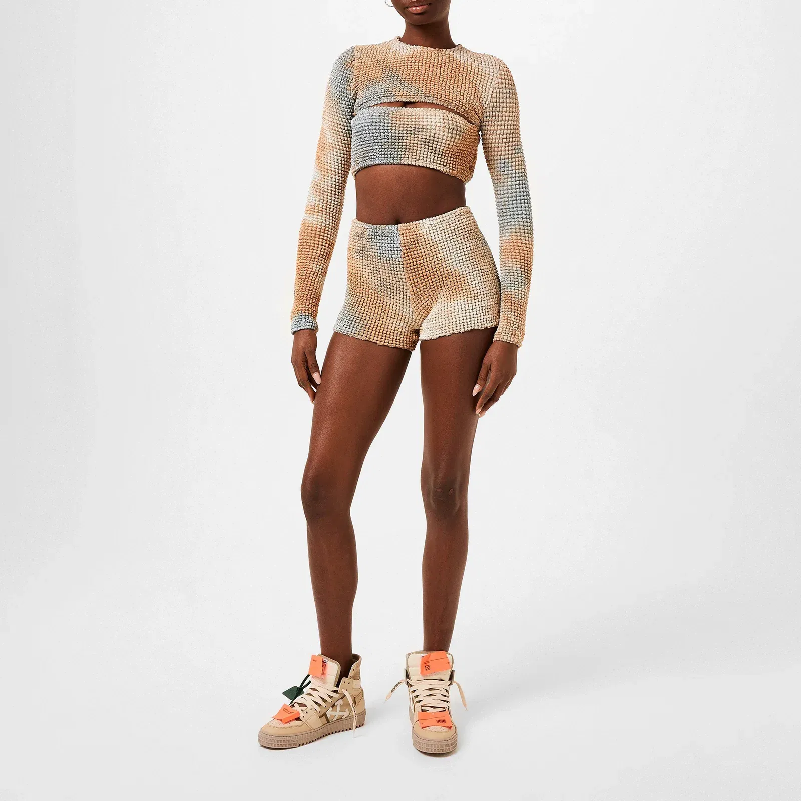 Tie Dye Double Crop Top, Tie-Dye Design