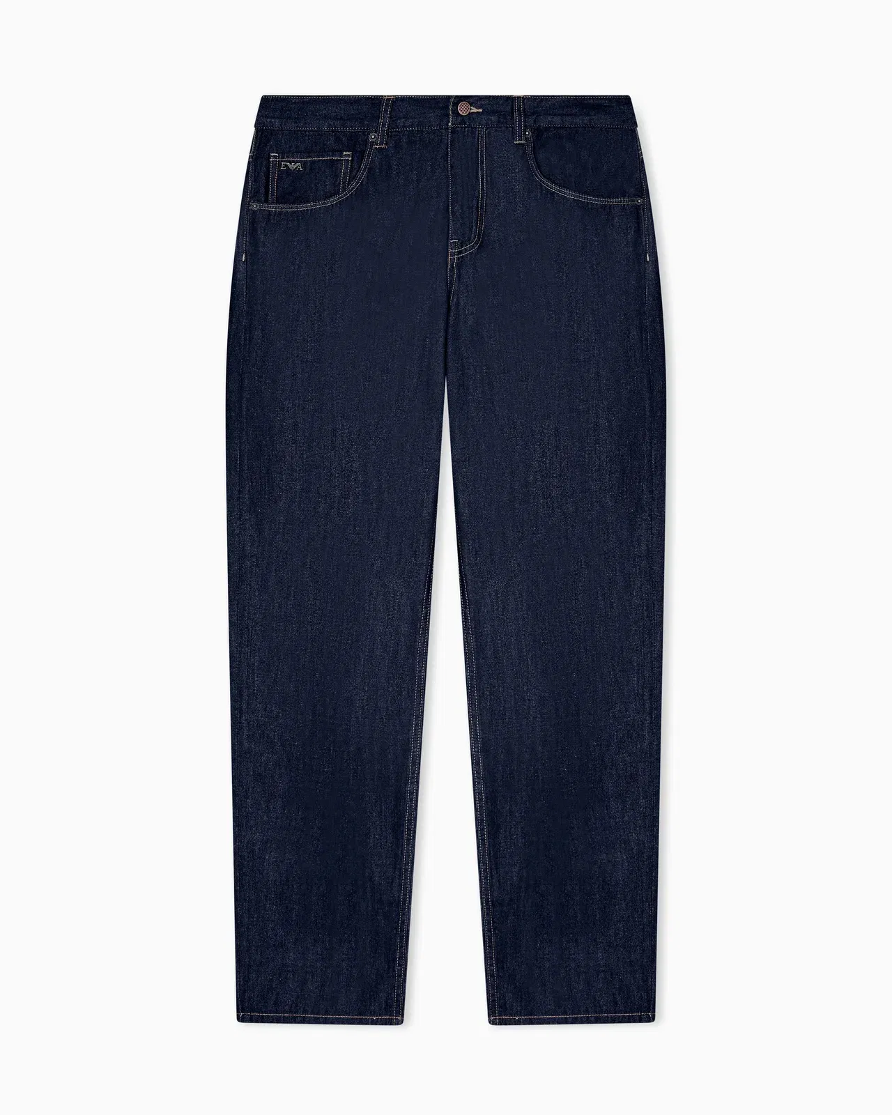 Emporio Armani J73 loose fit jeans in light rinse wash denim
