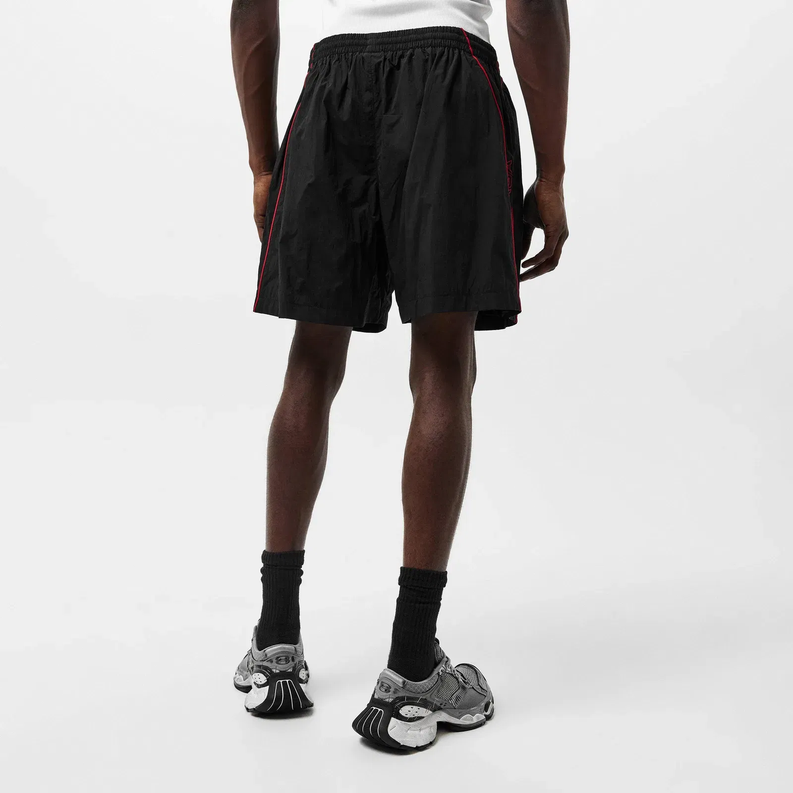 Embroidered Track Shorts