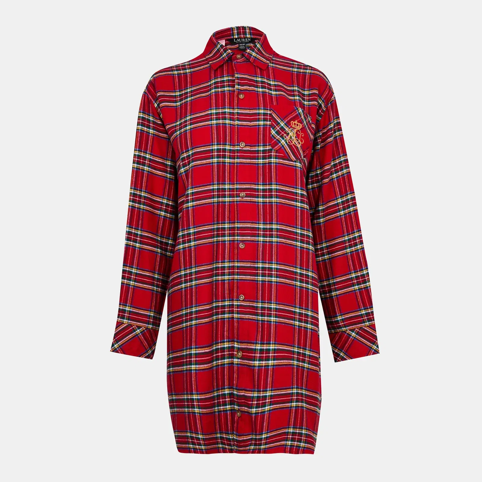 Button-Through Relaxed Fit Nightshirt