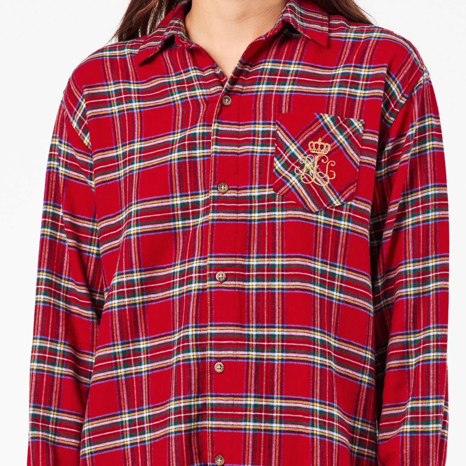 Button-Through Relaxed Fit Nightshirt