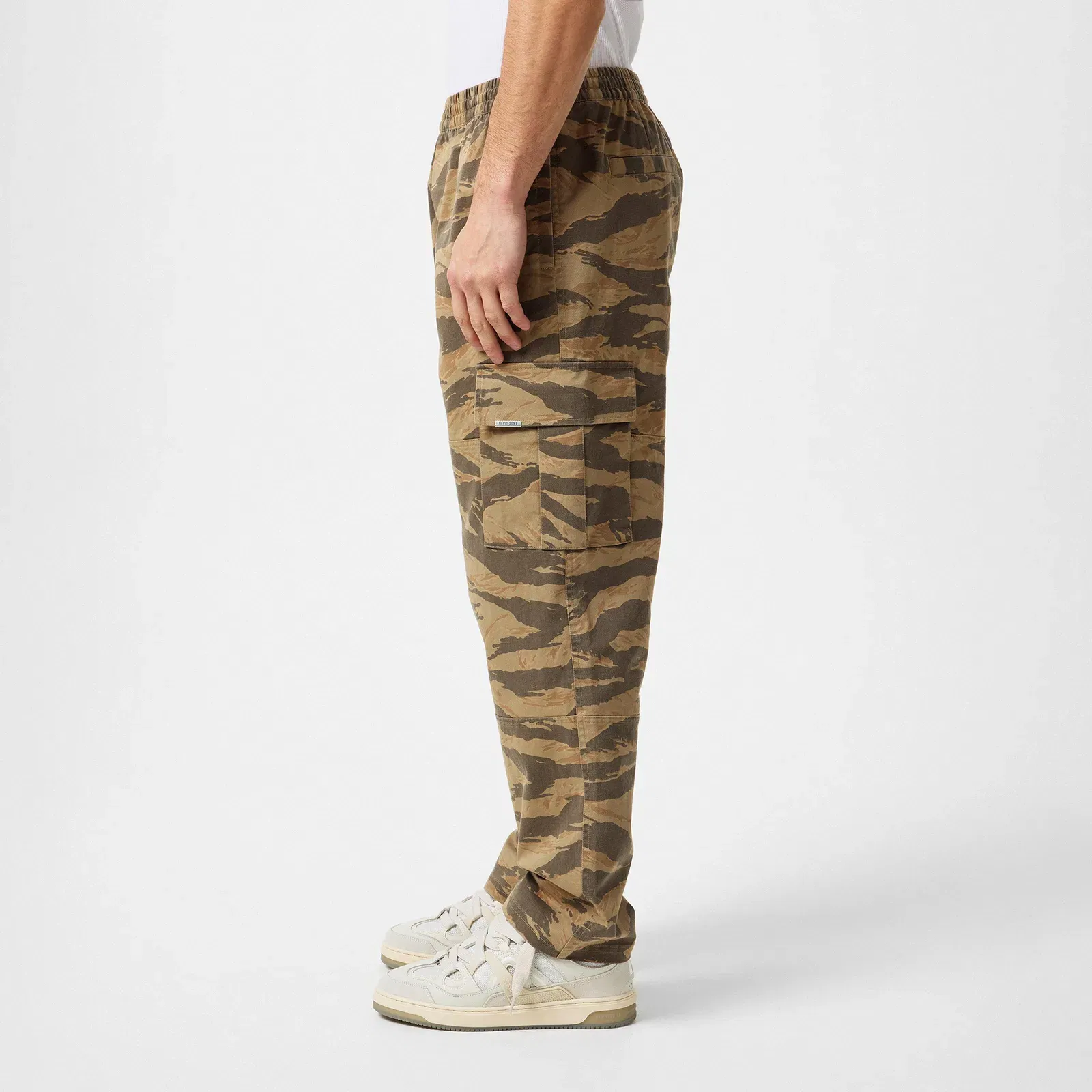 Camo Cotton Cargo Trousers