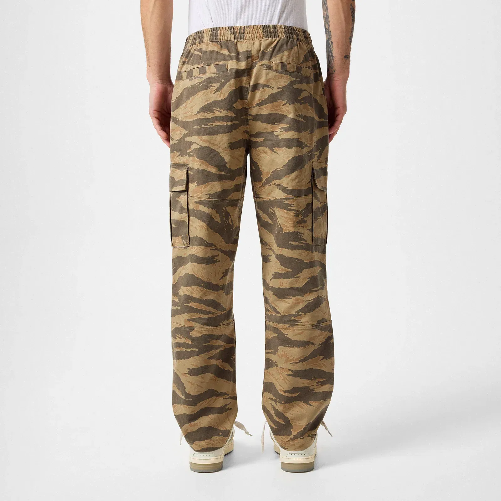Camo Cotton Cargo Trousers