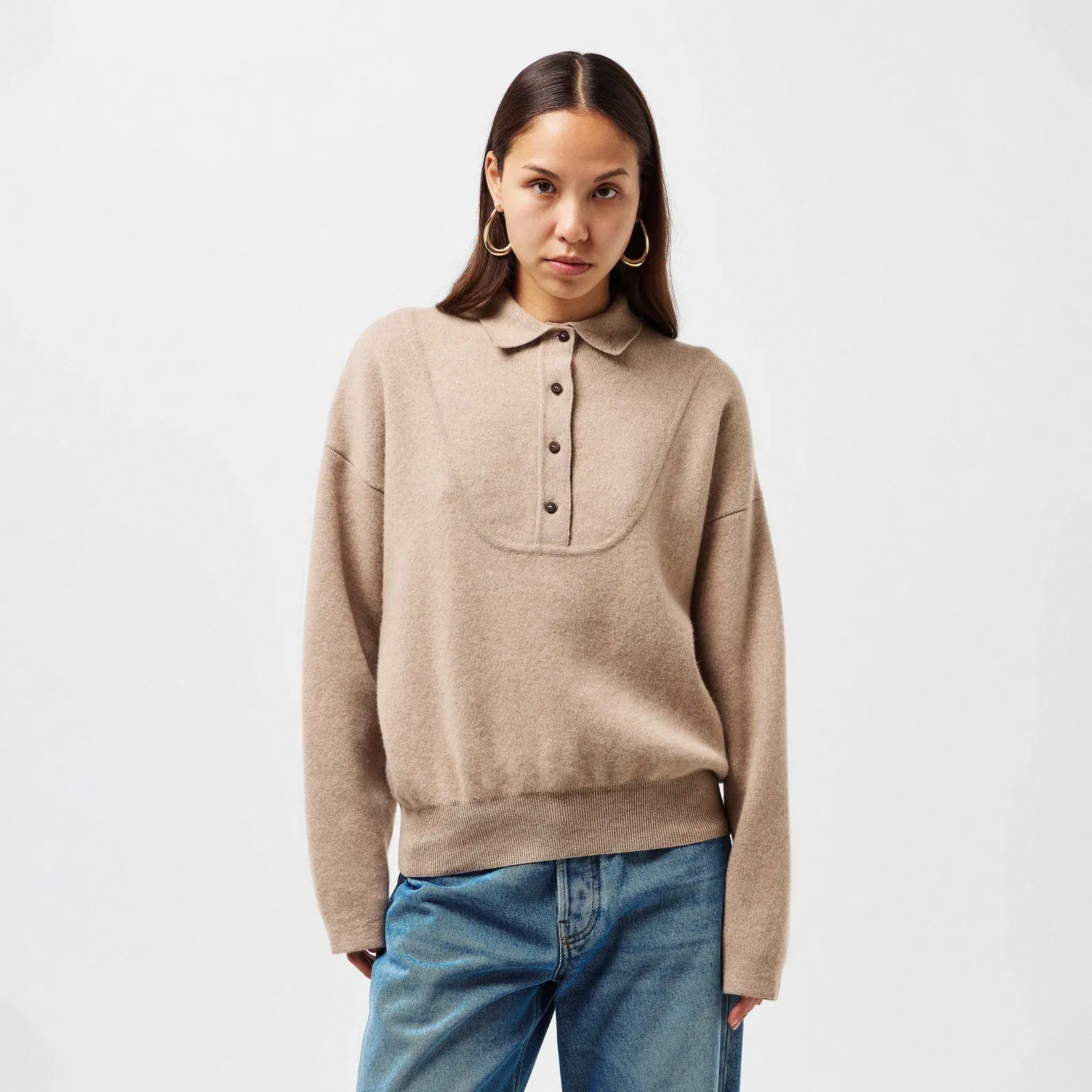 Structured Crew Neck Jumper
