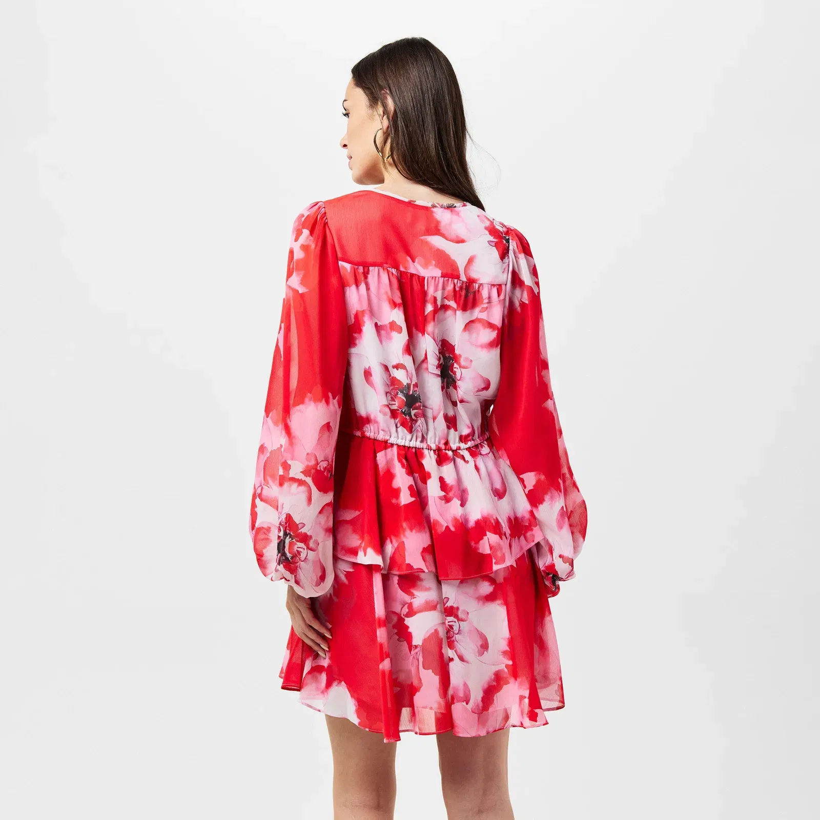 Leyna Tie-Fastened Mini Dress